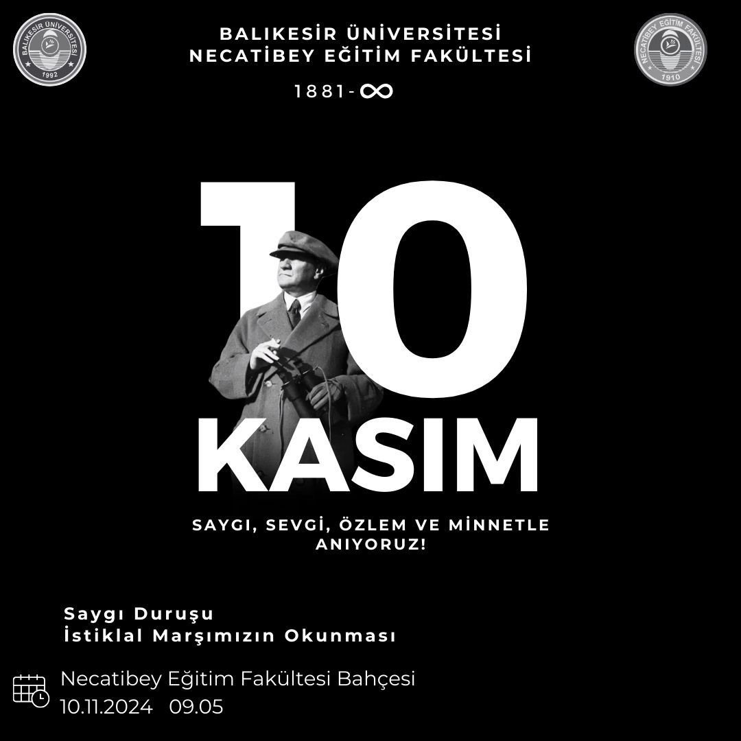 10 Kasım Atatürk'ü Anma Programı