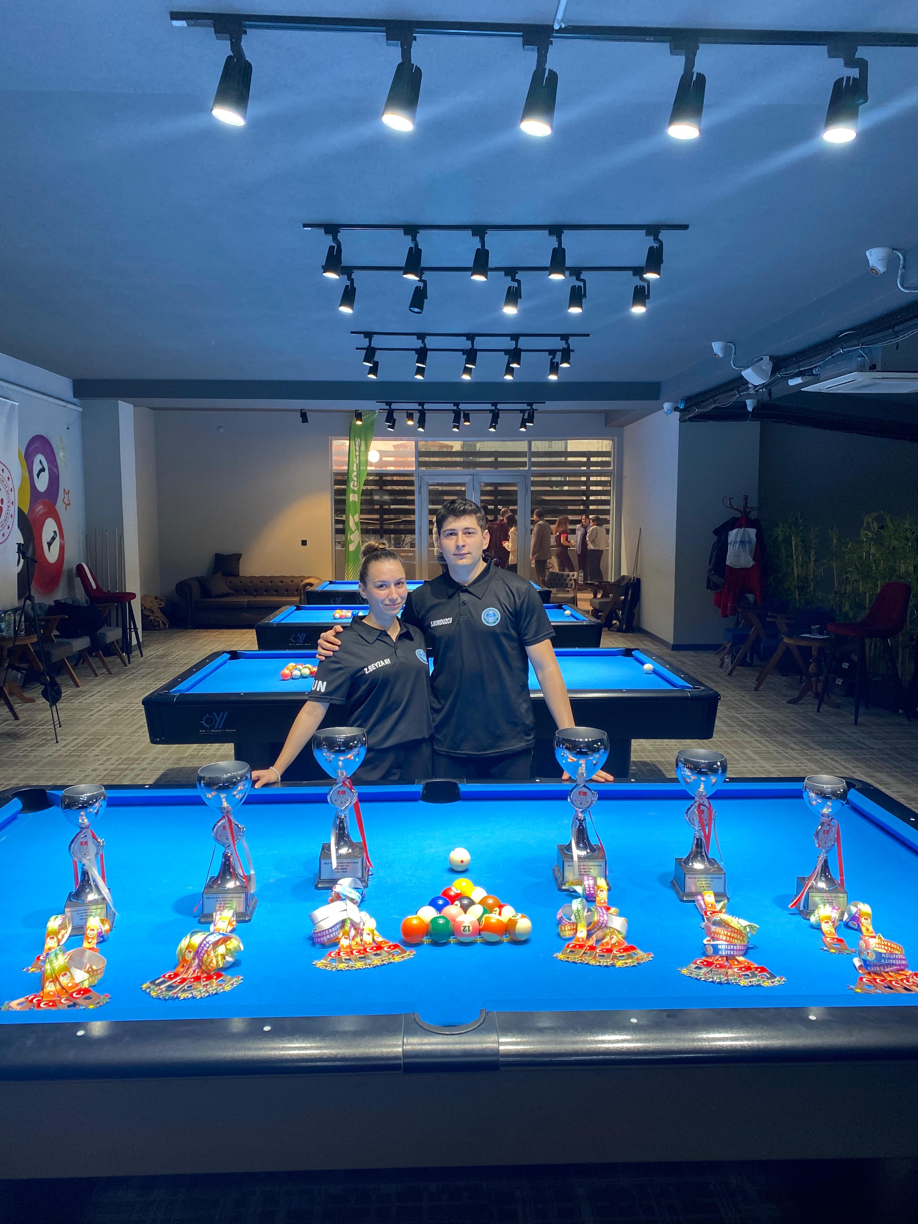 Ünilig Bilardo Müsabakalarında Üniversitemizin Başarısı