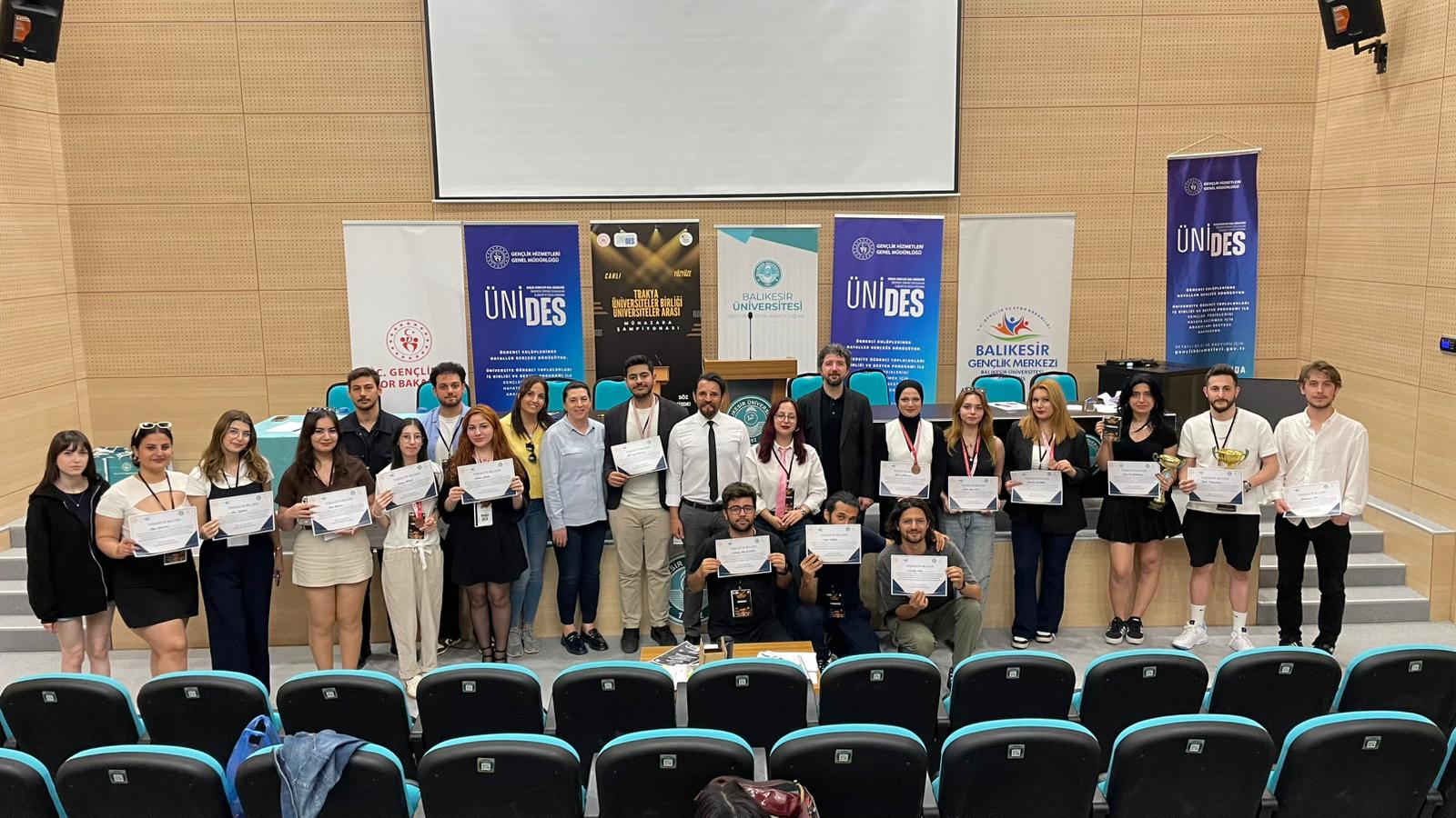 Balıkesir Üniversitesinden Bir İlk Trakya Üniversiteler Birliği Münazara Finaline Ev Sahipliği Yaptı