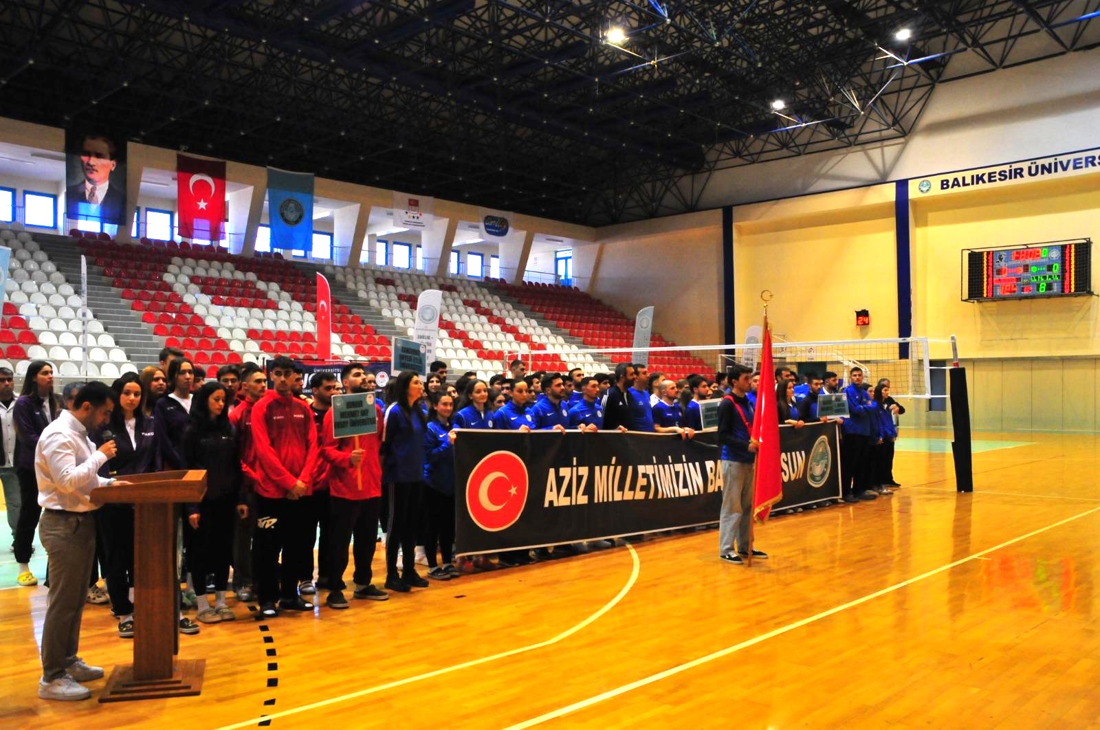 Spor Dostu Kampüs BAUN Kadın Voleybol Takımından Büyük Başarı Ünilig de Birincilik Kupası