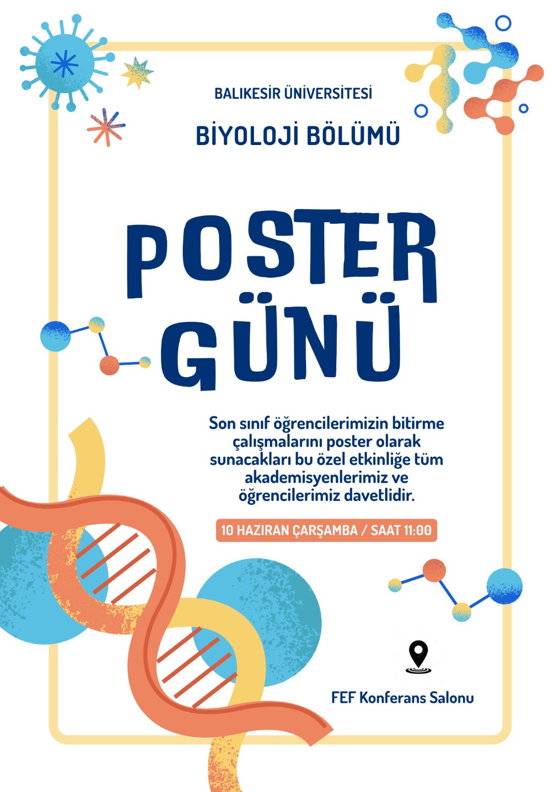 Biyoloji Bölümü Poster Günlü