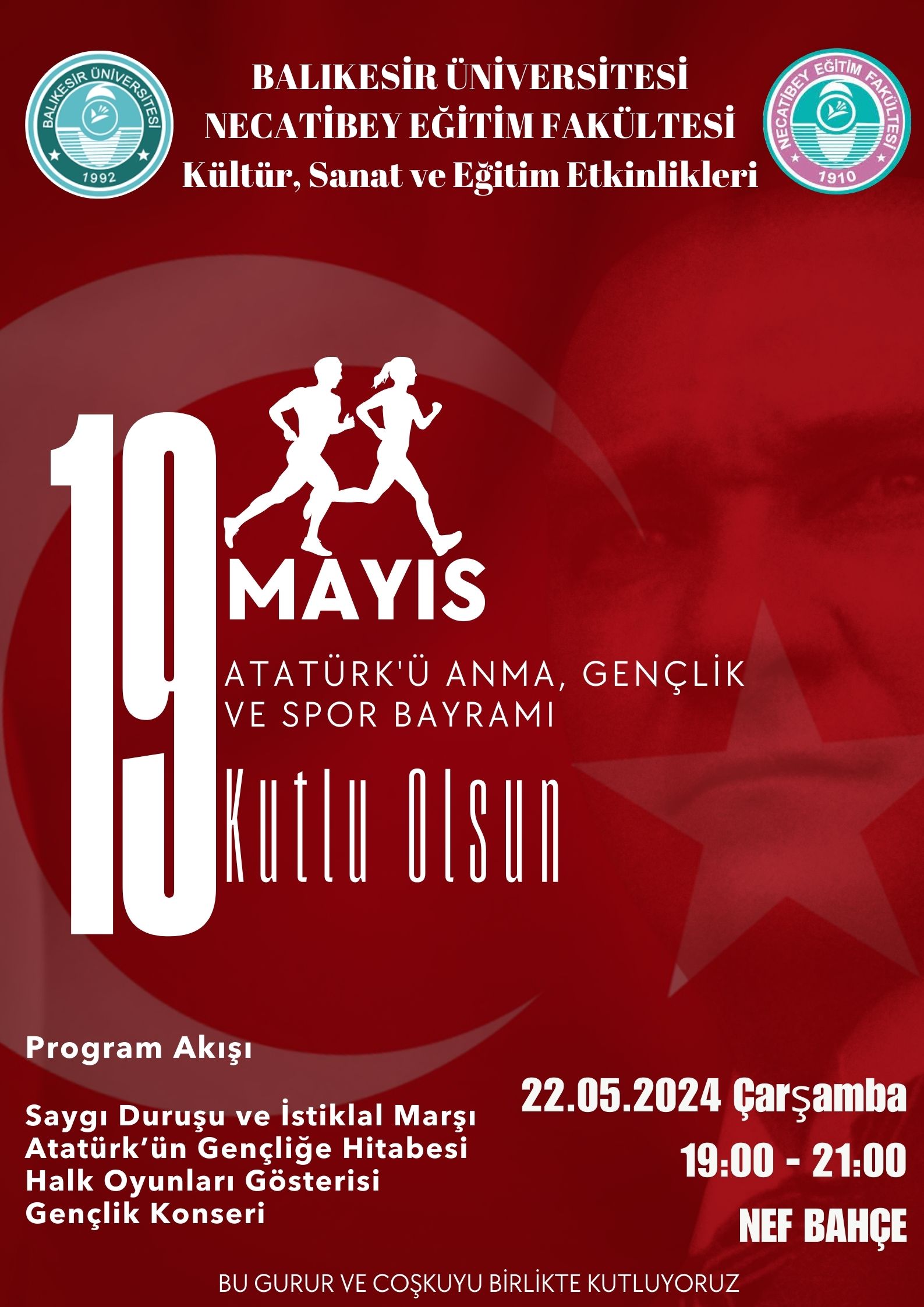 19 Mayıs Atatürk’ü Anma Gençlik ve Spor Bayramı