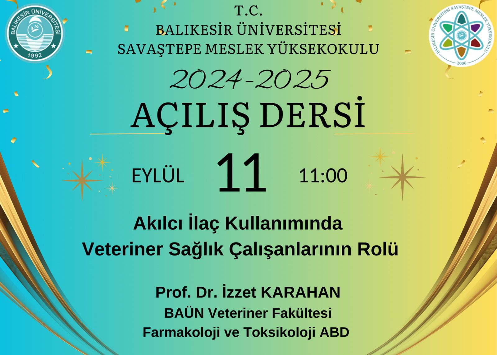 2024-2025 Akademik Yılı Açılış Dersi
