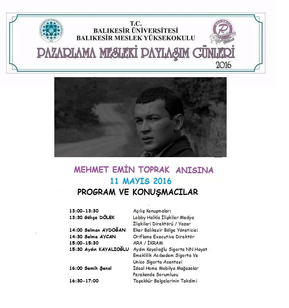 PAZARLAMA MESLEKİ PAYLAŞIM GÜNLERİ 2016