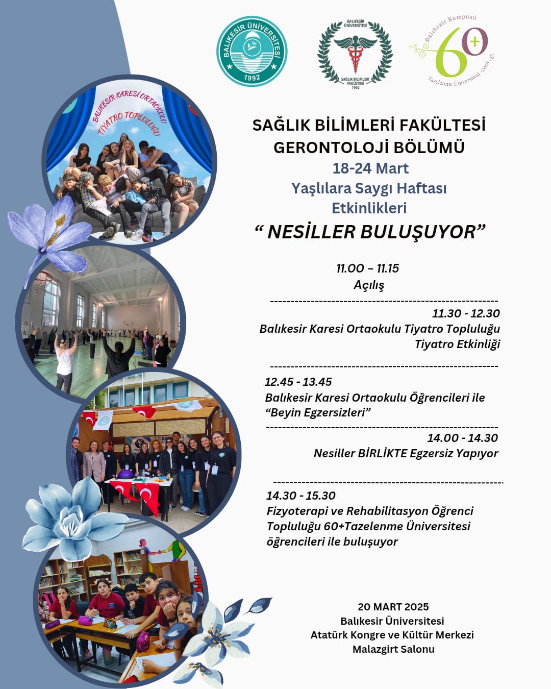 18-24 Mart Yaşlılara Saygı Haftası: "Nesiller Buluşuyor"