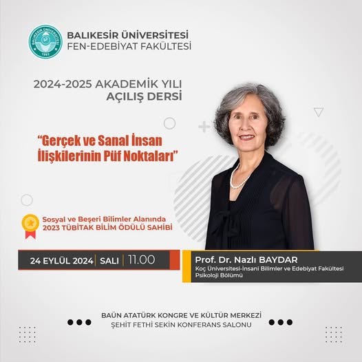 2024-2025 Eğitim Öğretim Yılı Açılış Dersi