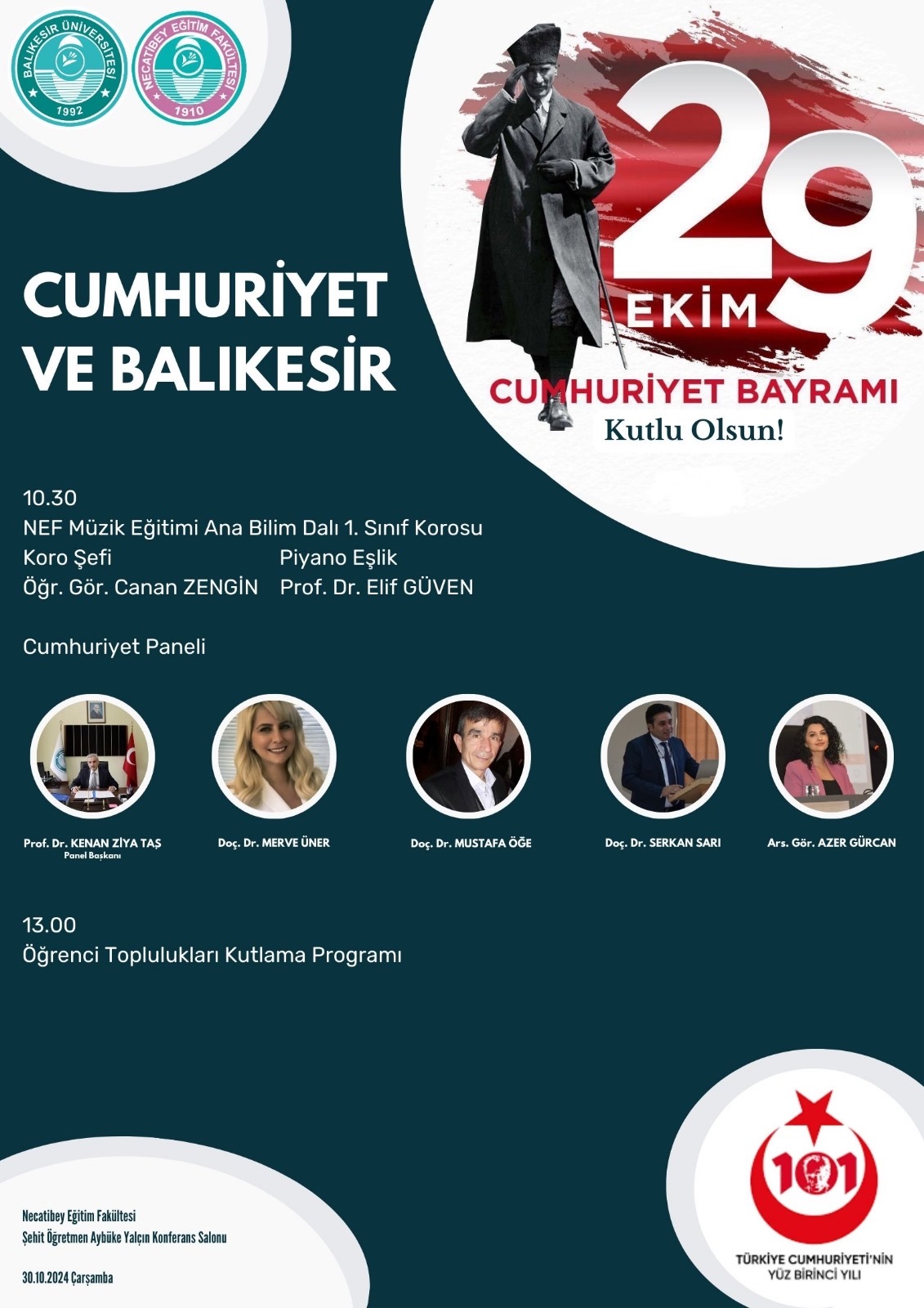 Necatibey Eğitim Fakültesi Cumhuriyet ve Balıkesir Paneli