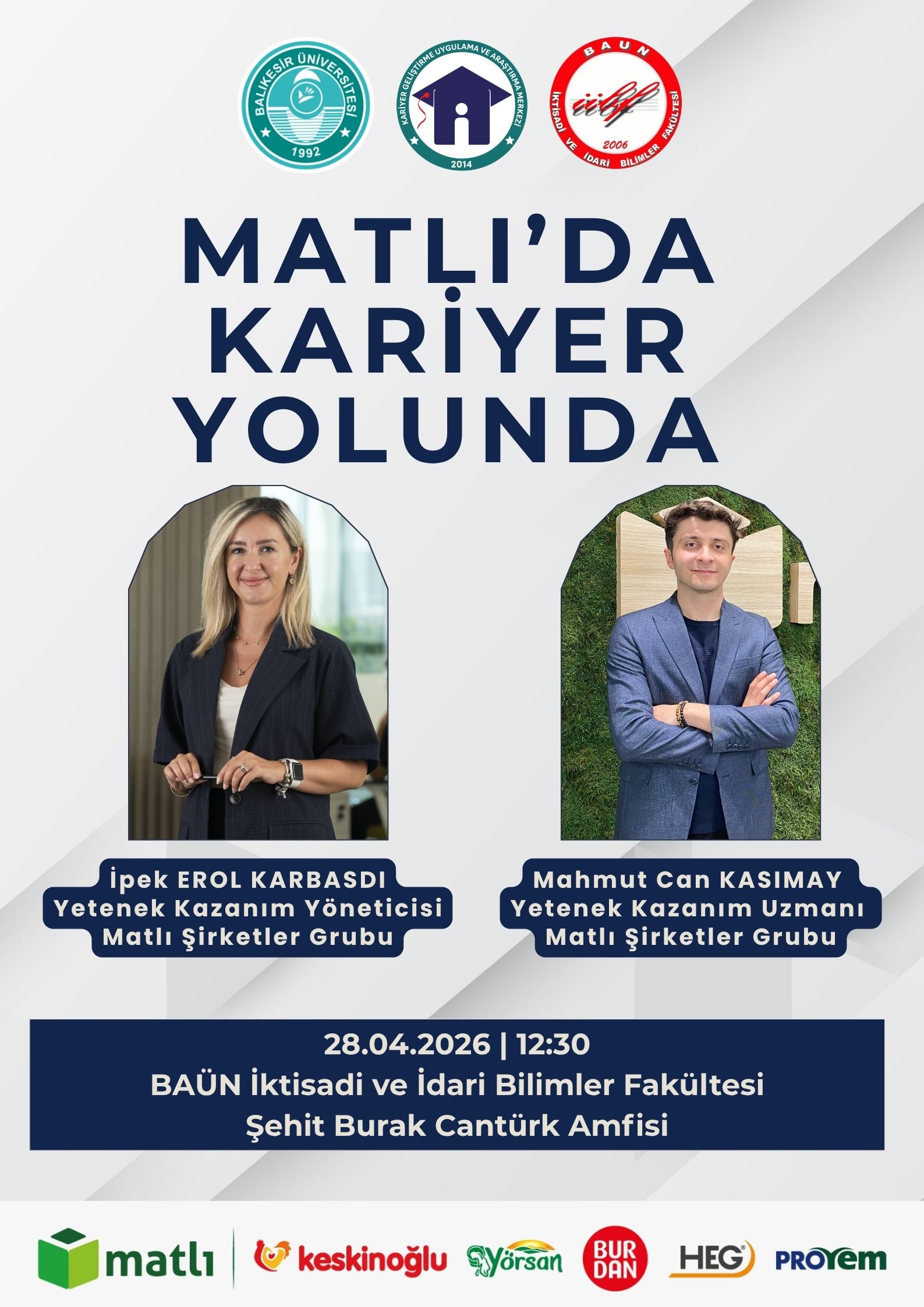 MATLI'da Kariyer Yolunda Söyleşisi-İktisadi ve İdari Bilimler Fakültesi