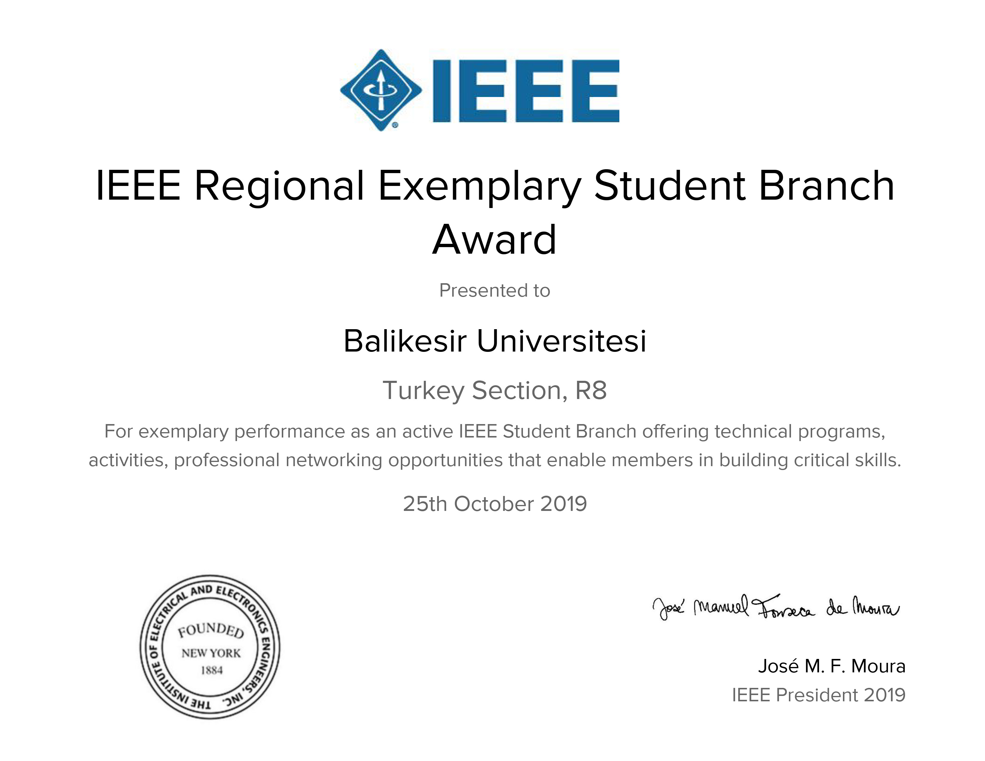 IEEE BAUN Öğrenci Topluluğu ödül kazandı