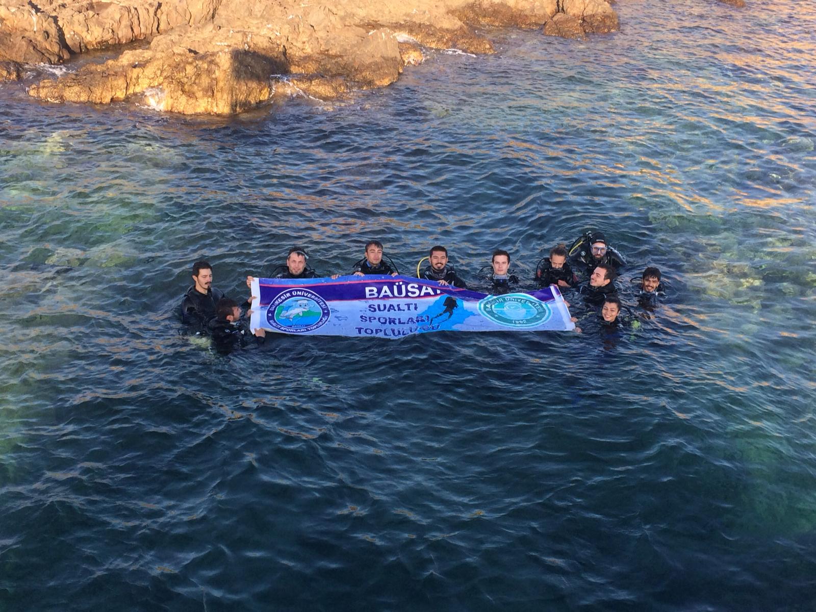 Sualtı Sporları topluluğu 26-27 Ekim tarihleri arasında Ayvalık'ta yapılan gezisi