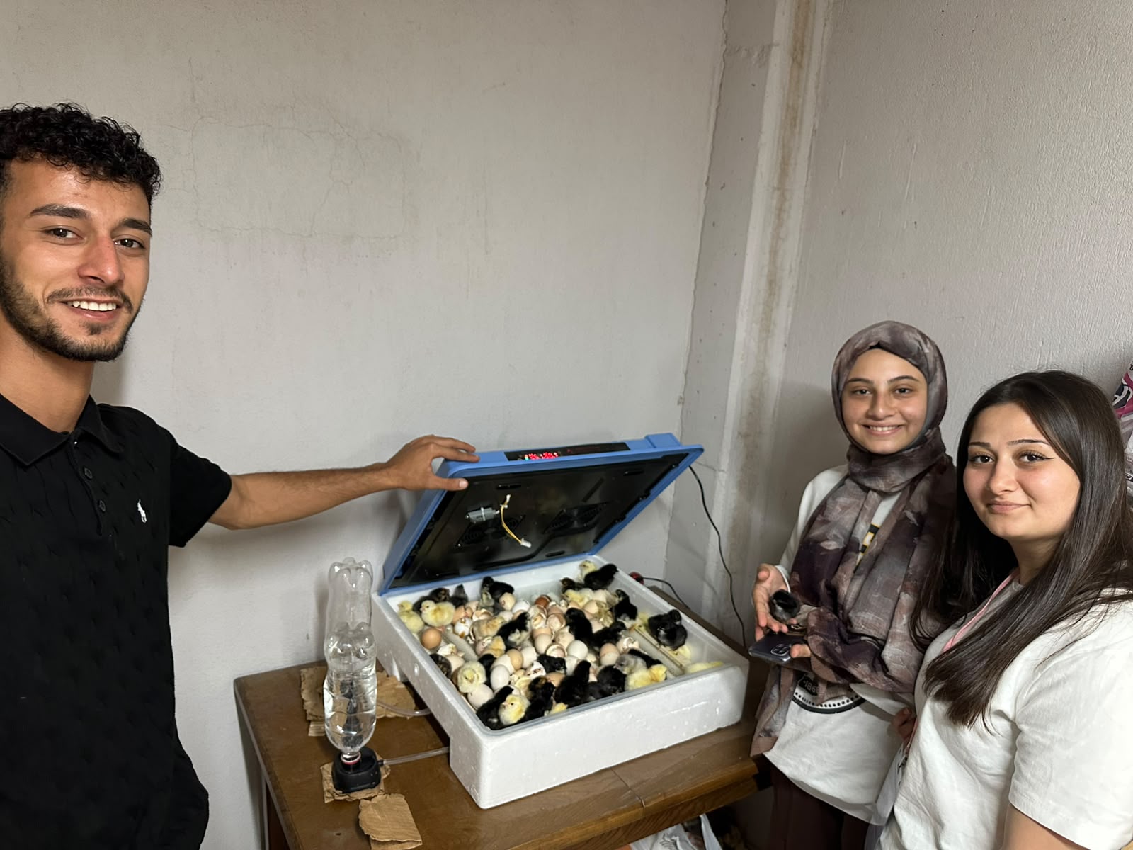 Havran MYO Öğrencilerinden Doğa ve Çevre Koruma Dersi Kapsamında Civciv Üretimi