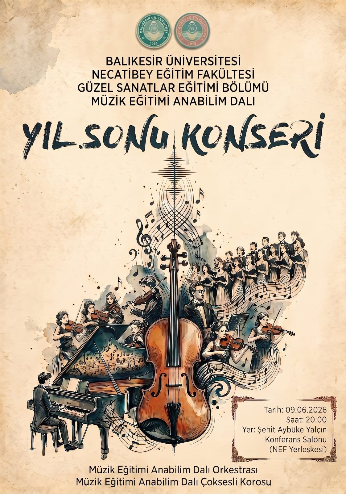 Müzik Eğitimi Anabilim Dalı Yıl Sonu Konseri