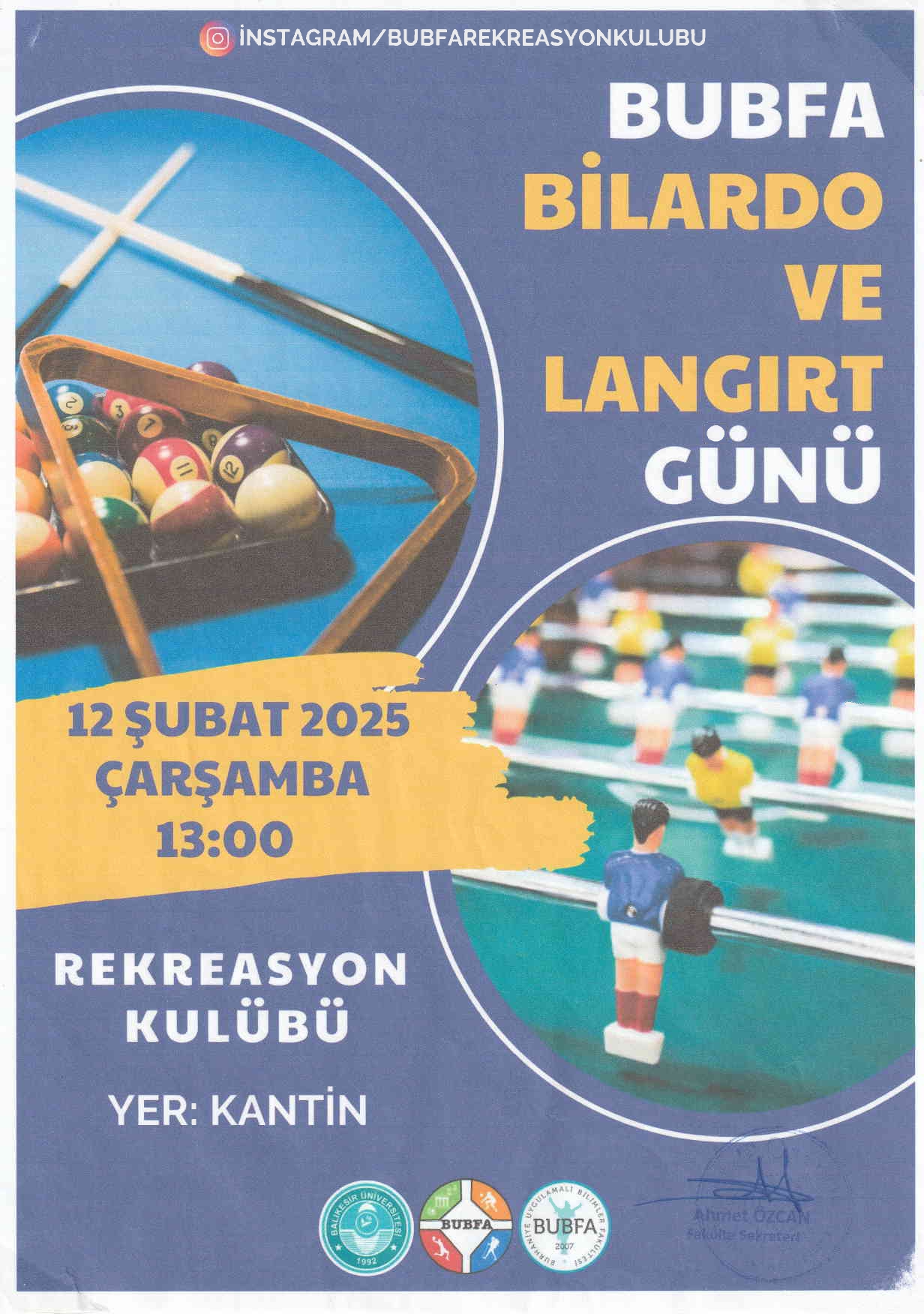 BUBFA BİLARDO VE LANGIRT GÜNÜ