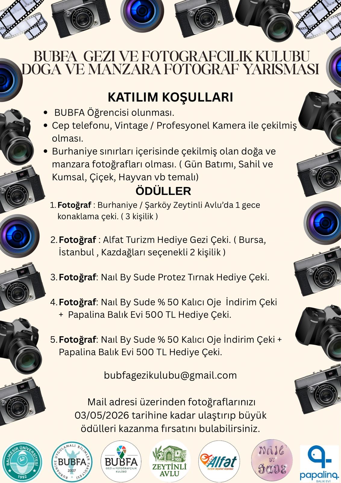 BUBFA GEZİ VE FOTOĞRAFÇILIK KULÜBÜ DOĞA VE MANZARA FOTOĞRAF YARIŞMASI