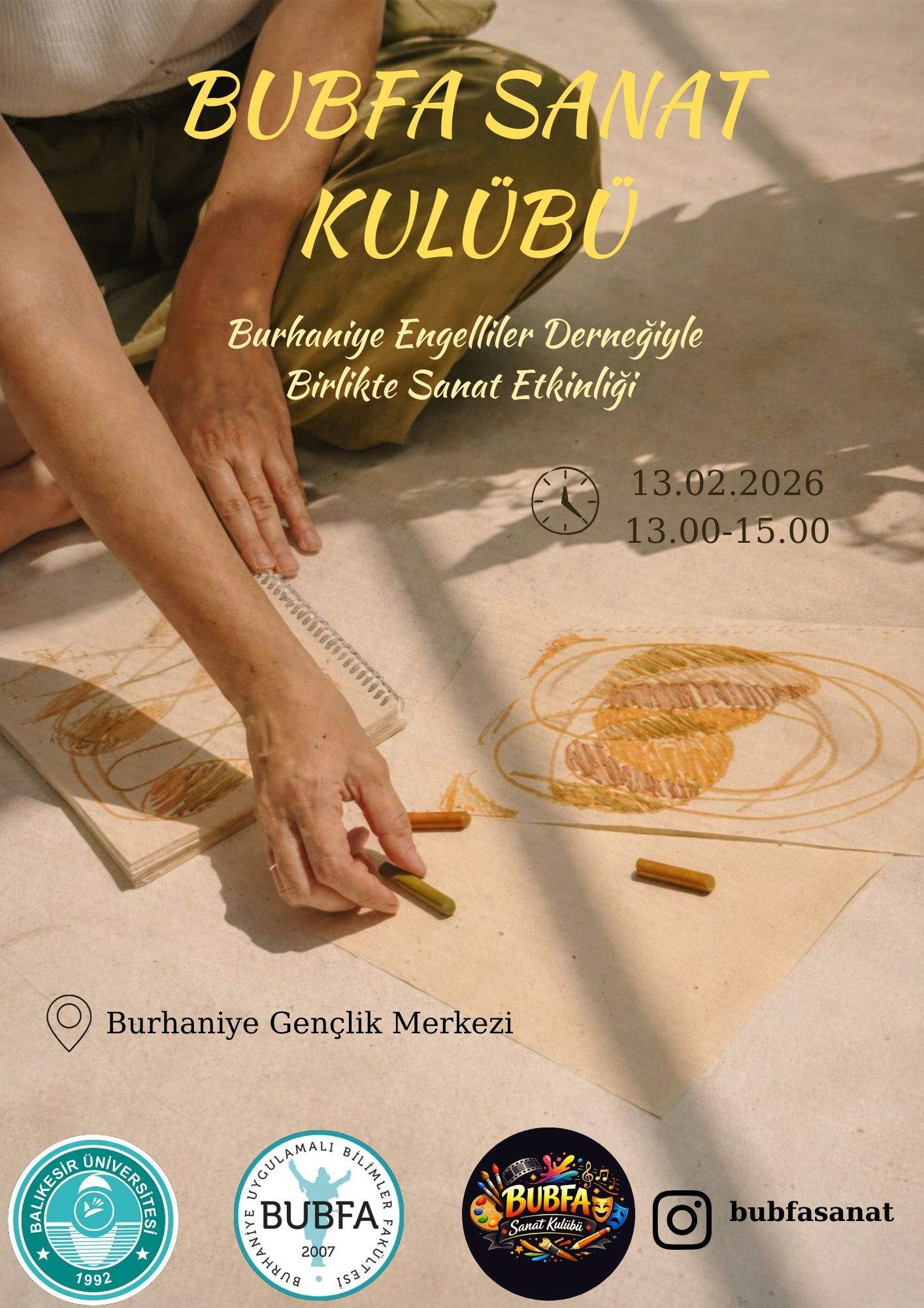 BUBFA SANAT KULÜBÜ BURHANİYE ENGELİLER DERNEĞİYLE BİRLİKTE SANAT ETKİNLİĞİ