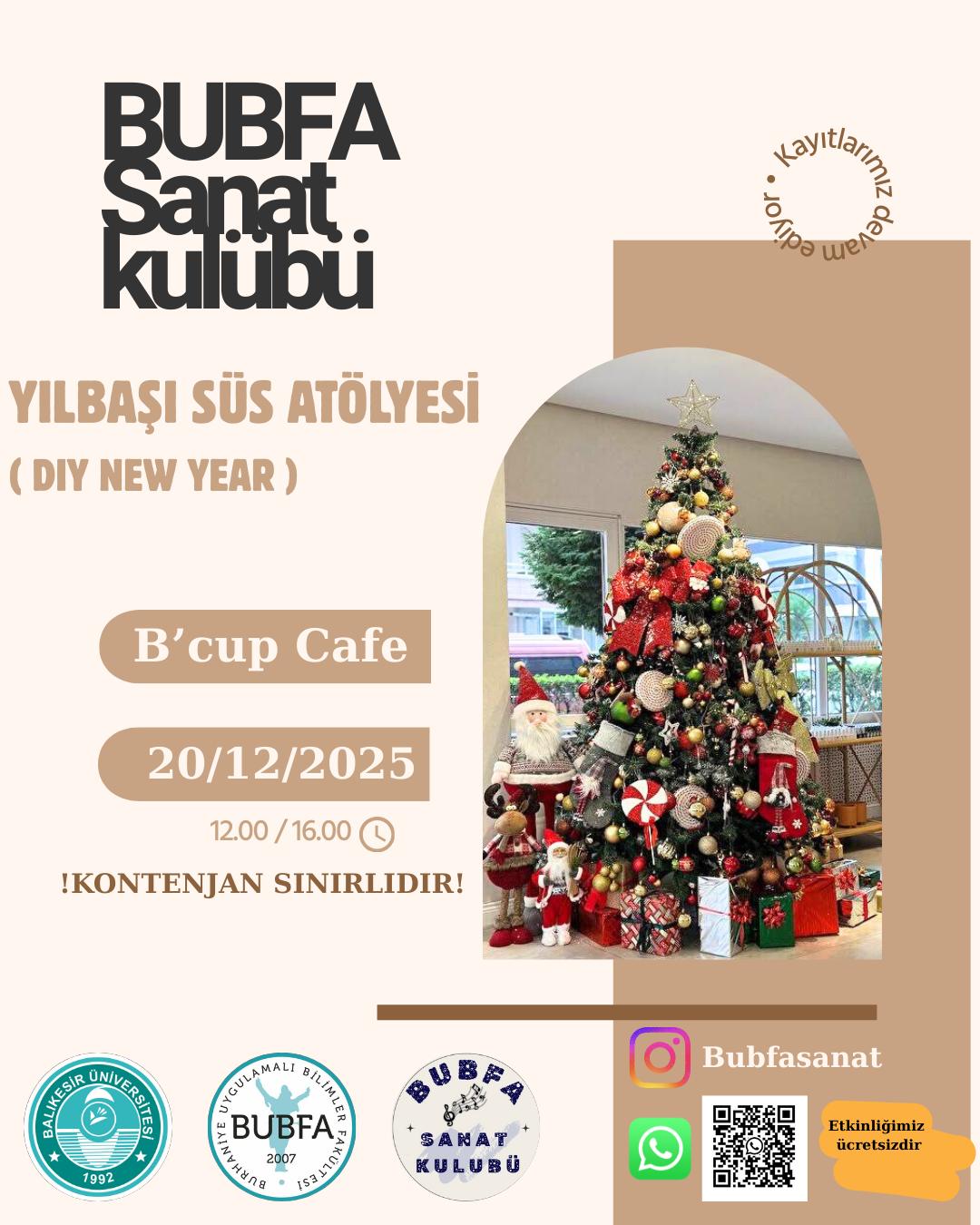 BUBFA SANAT KULÜBÜ YILBAŞI AĞACI SÜS ATÖLYESİ