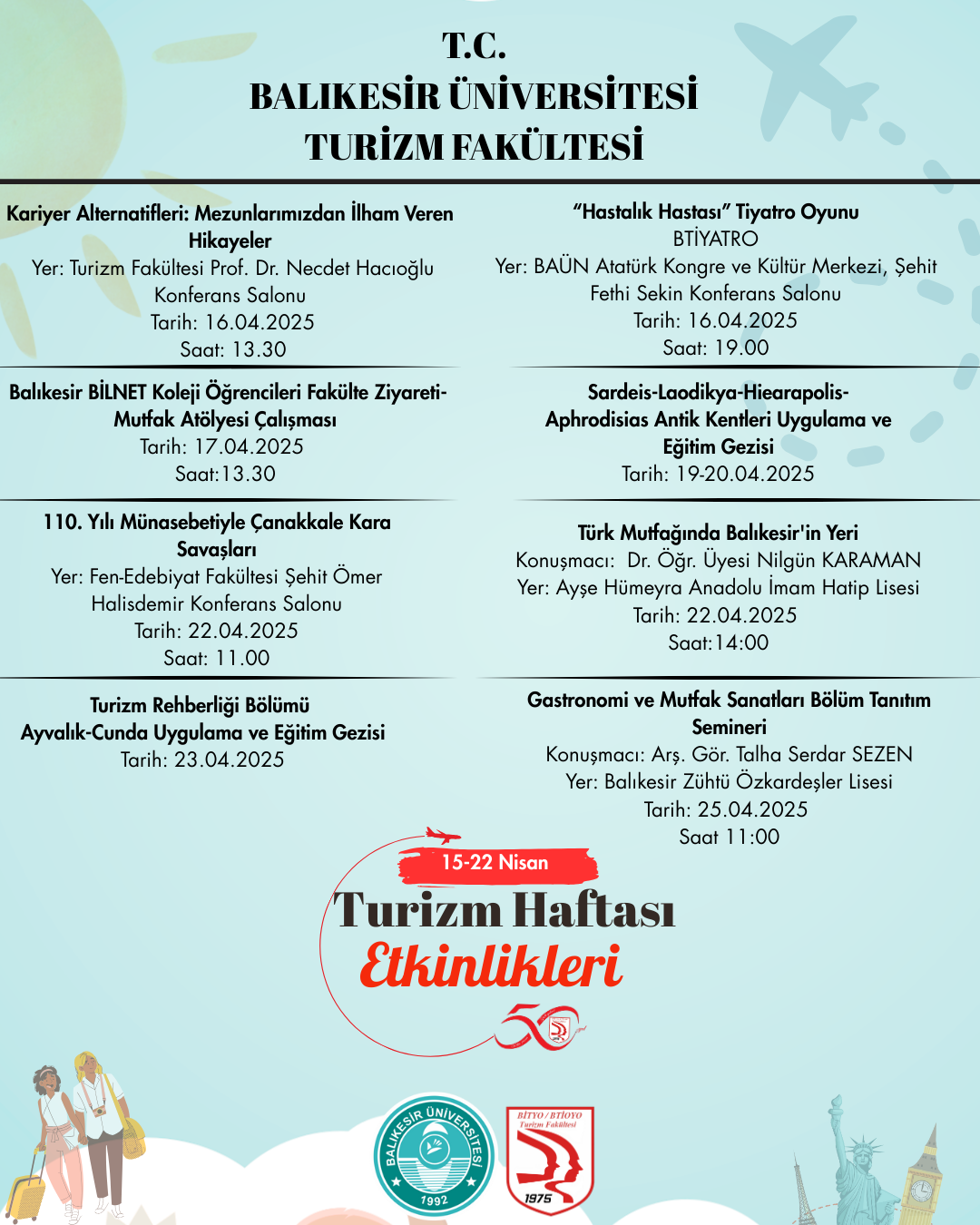 Turizm Haftası Etkinlikleri