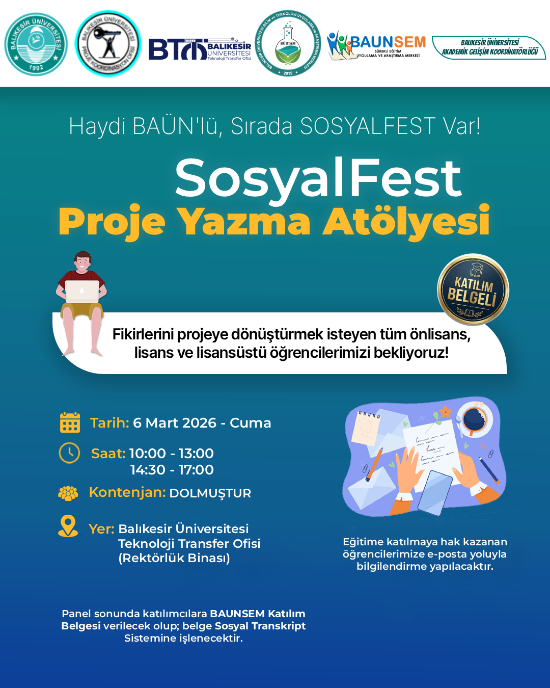 SosyalFest Proje Yazma Atölyesi
