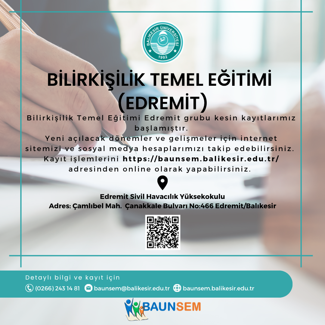 BİLİRKİŞİLİK TEMEL EĞİTİMİ(EDREMİT)