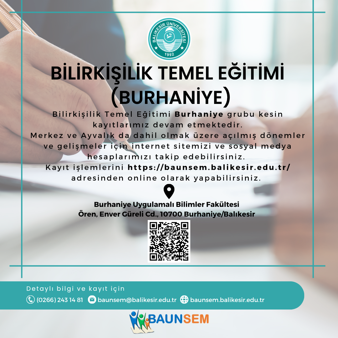 BİLİRKİŞİLİK TEMEL EĞİTİMİ(BURHANİYE))