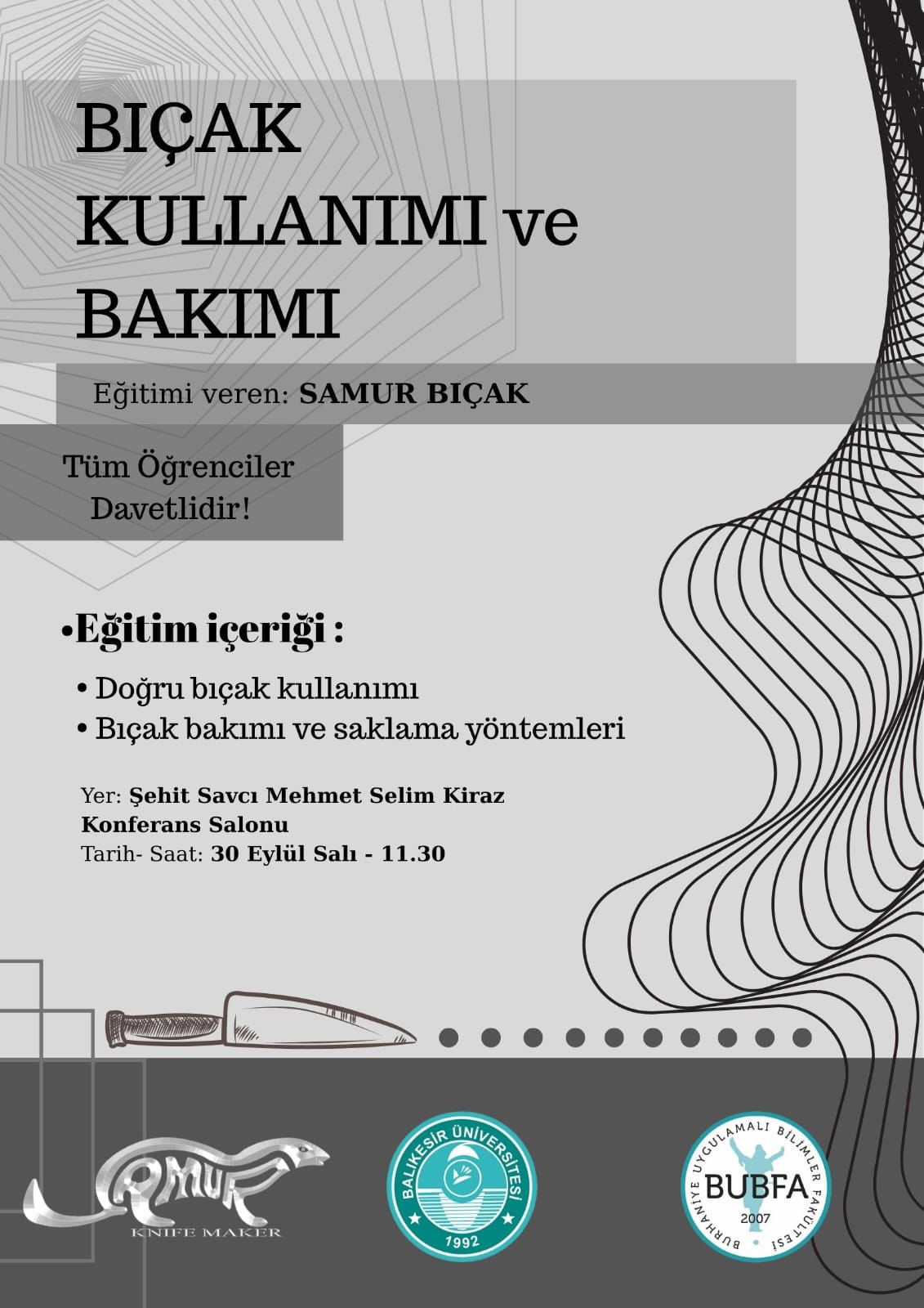 BIÇAK KULLANIMI VE BAKIMI
