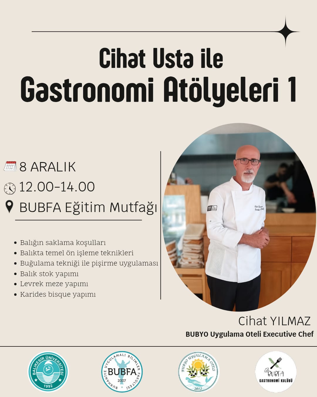 Cihat Usta ile Gastronomi Atölyeleri 1