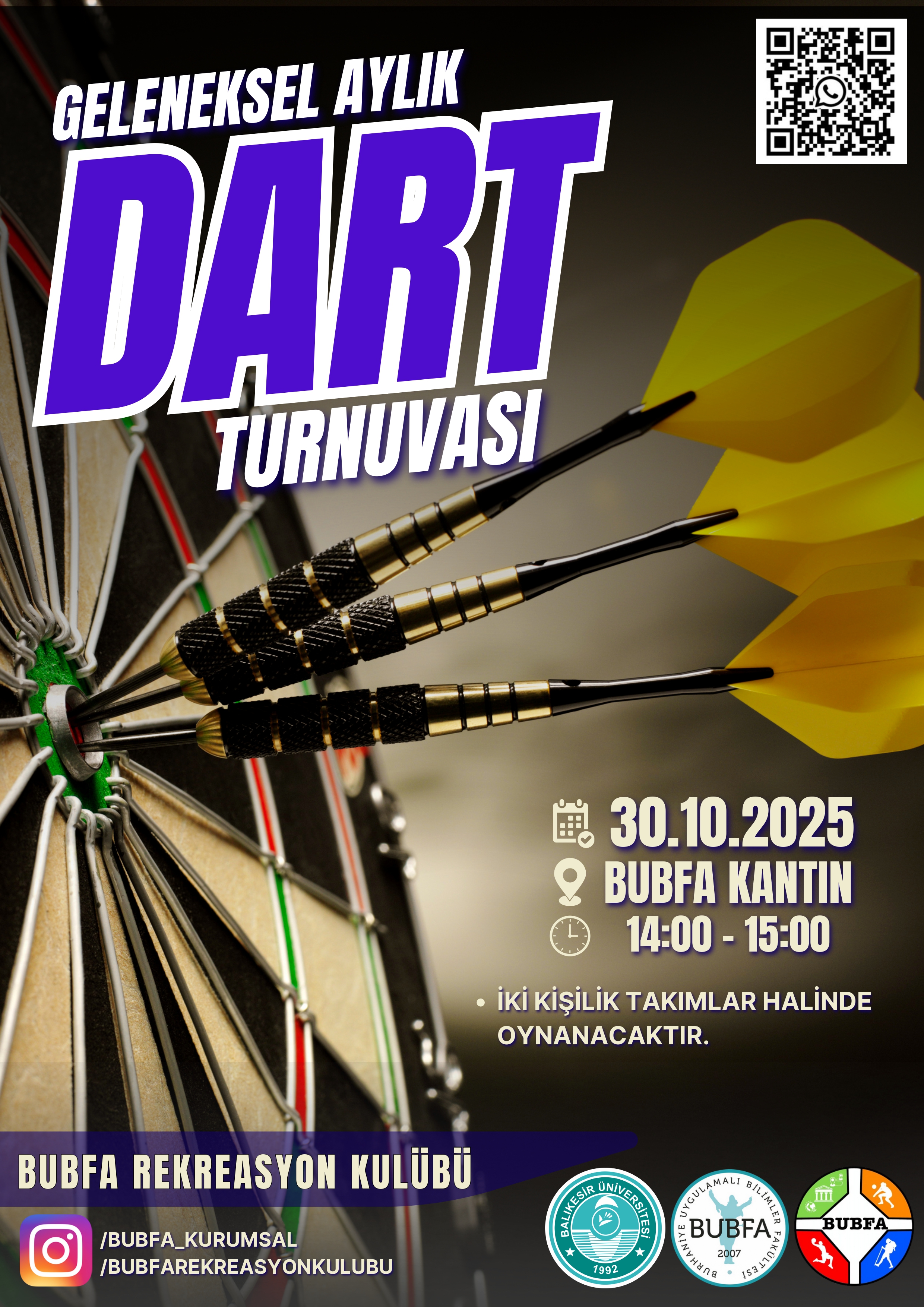 Geleneksel Aylık Dart Turnuvası