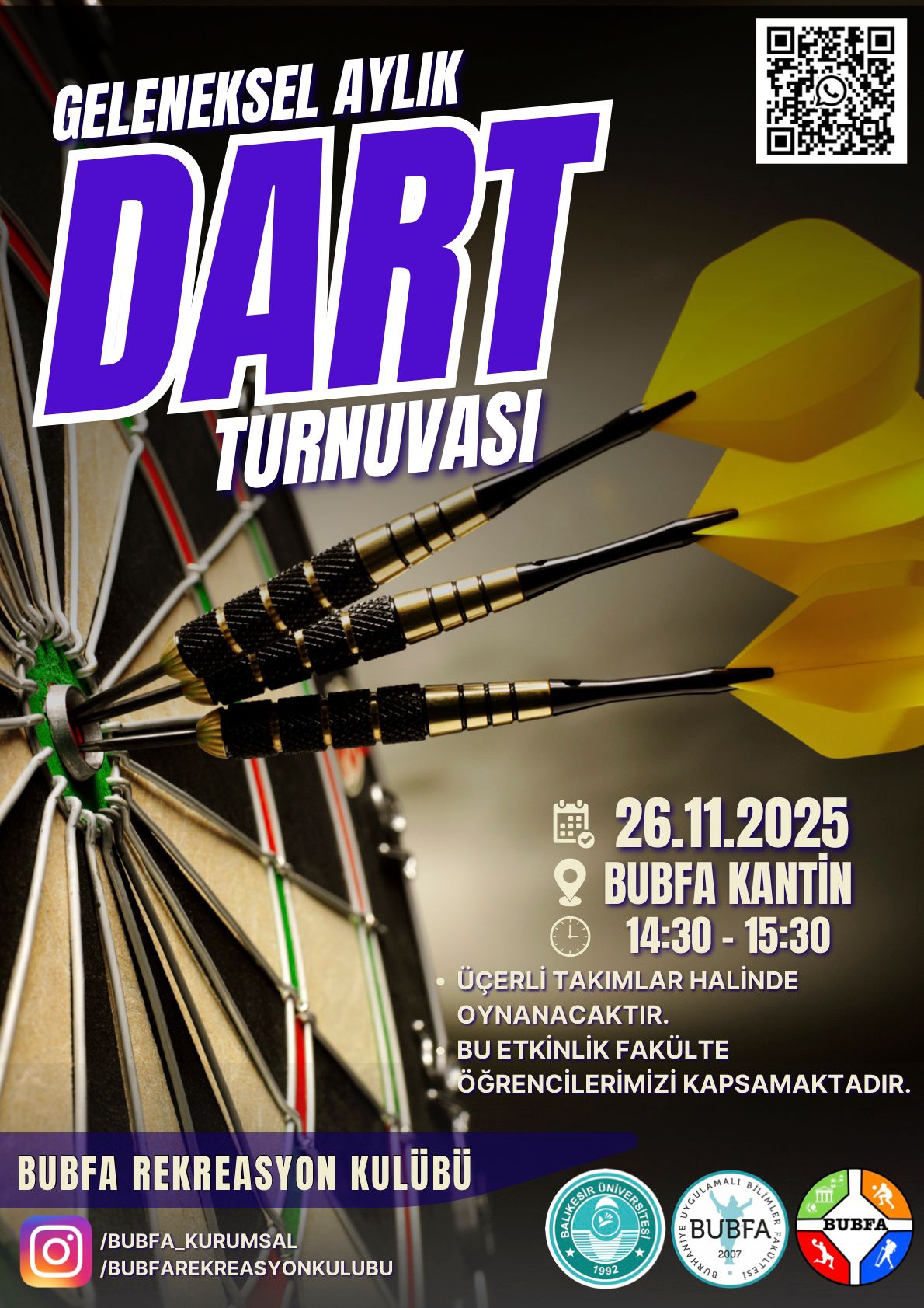GELENEKSEL AYLIK DART TUNUVASI