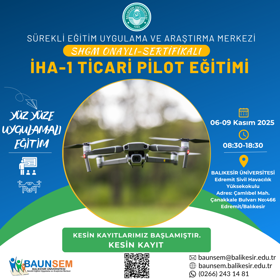 İHA-1 TİCARİ PİLOT EĞİTİMİ