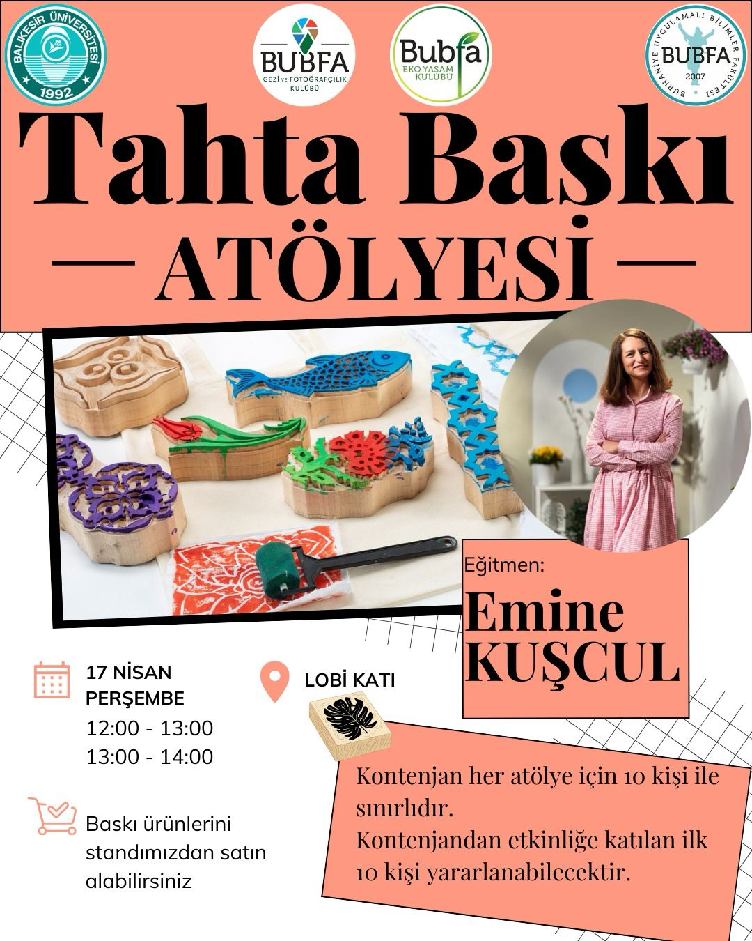 EMİNE KUŞCUL TAHTA  BASKI ATÖLYESİ