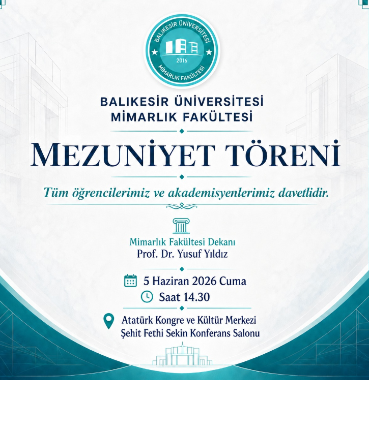 Mimarlık Fakültesi Mezuniyet Töreni