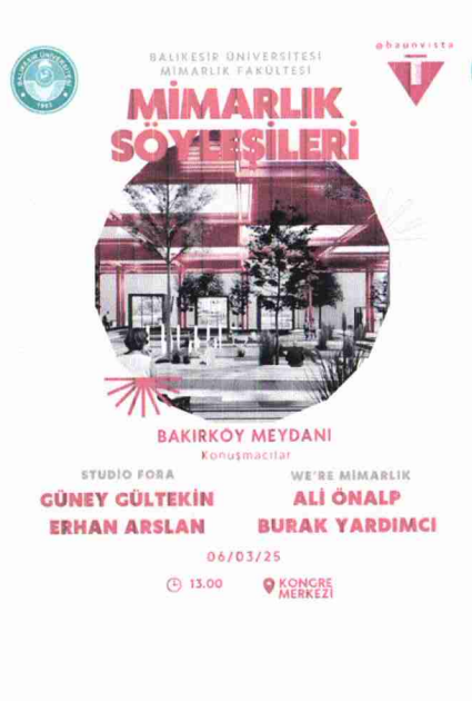 Mimarlık Söyleşileri Bakırköy Meydanı