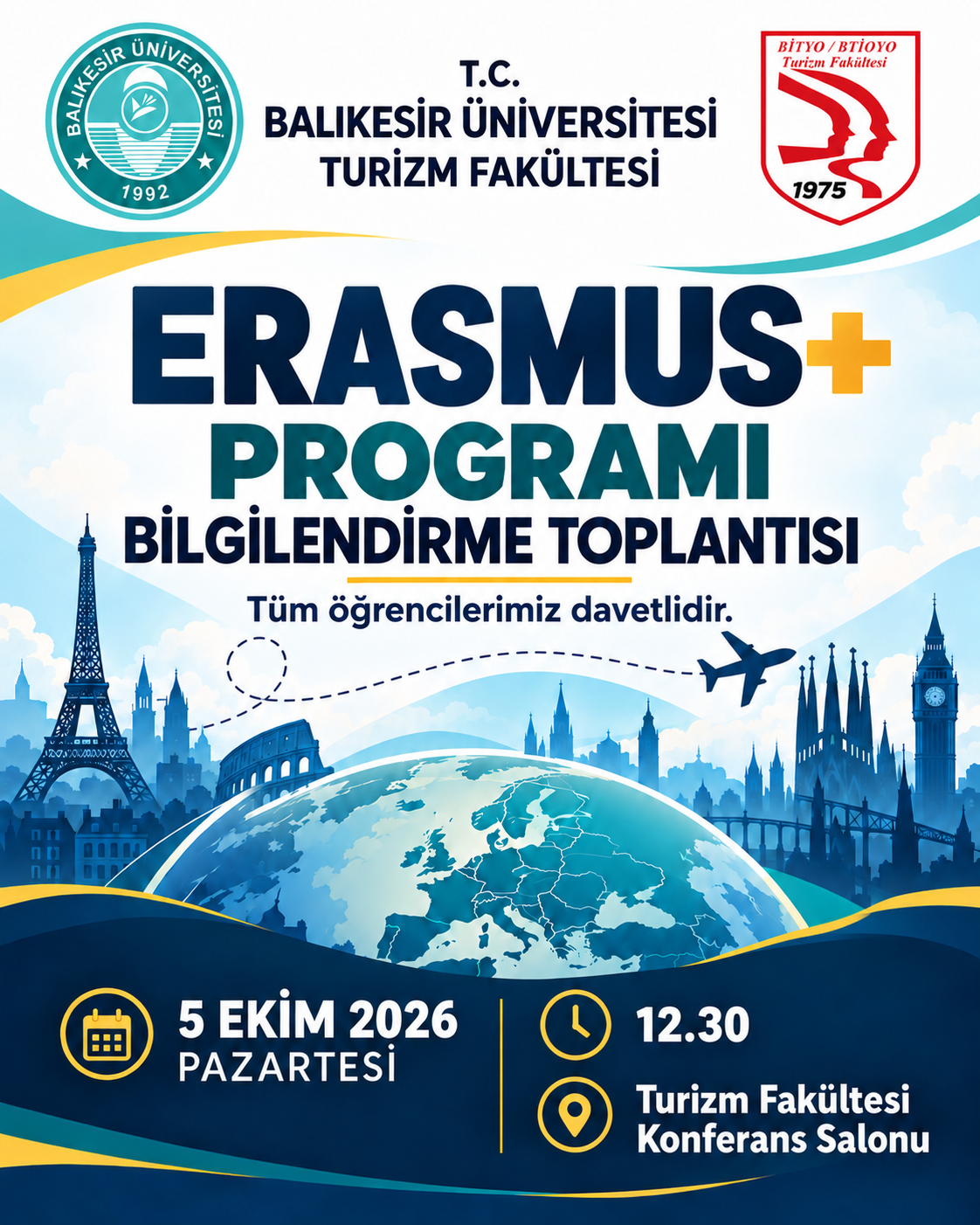 Turizm Fakültesi Erasmus+ Programı Bilgilendirme Toplantısı