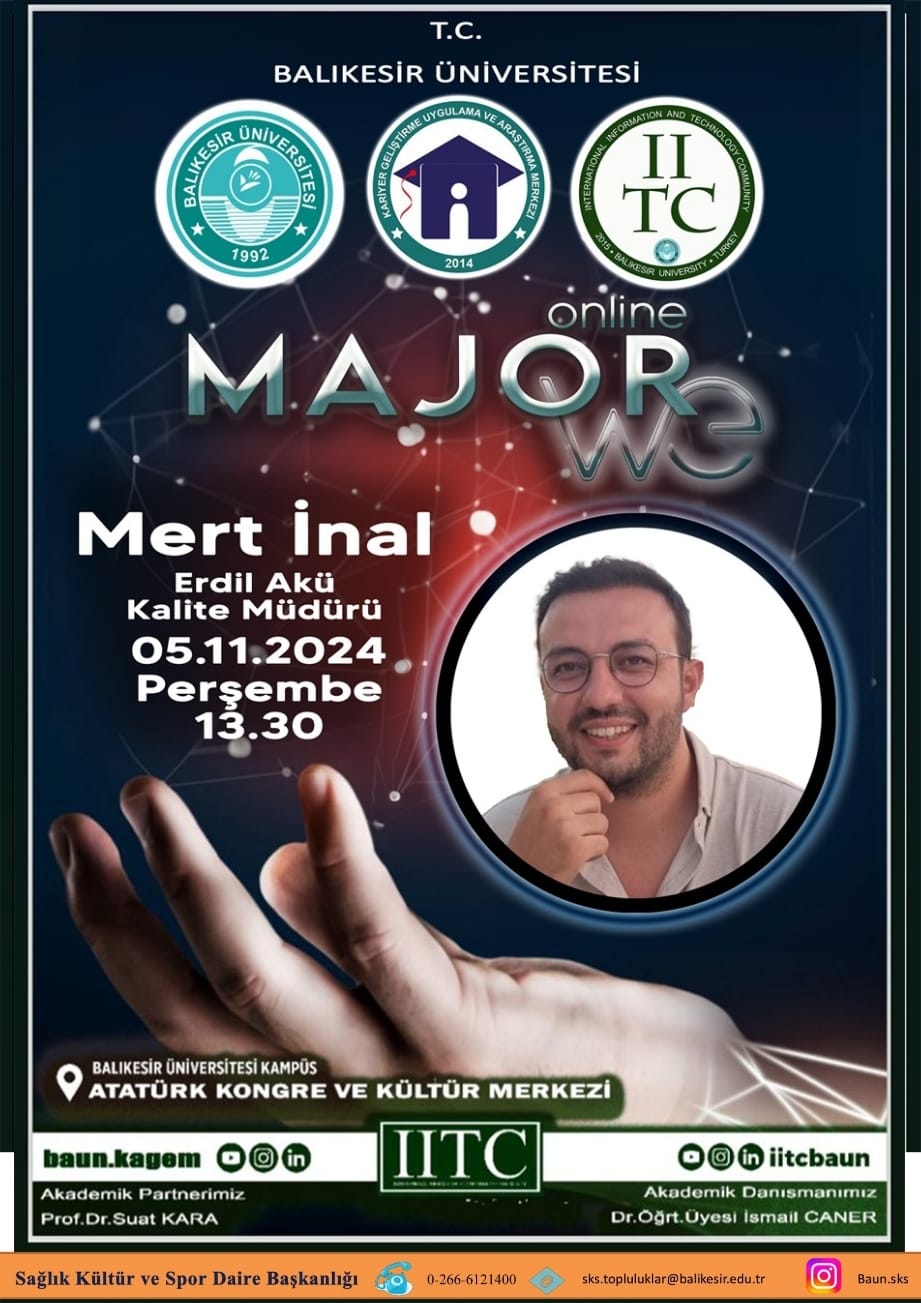 MAJOR WE - "Erdil AKÜ'de Kariyer" Konulu Söyleşi