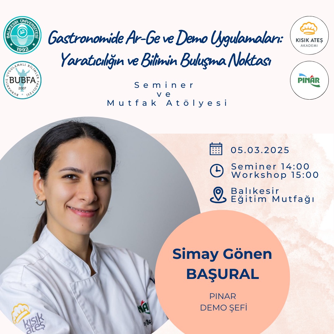 Gastronomide Ar-Ge ve Demo Uygulamaları: Yaratıcılığın ve Bilim Buluşma Noktası