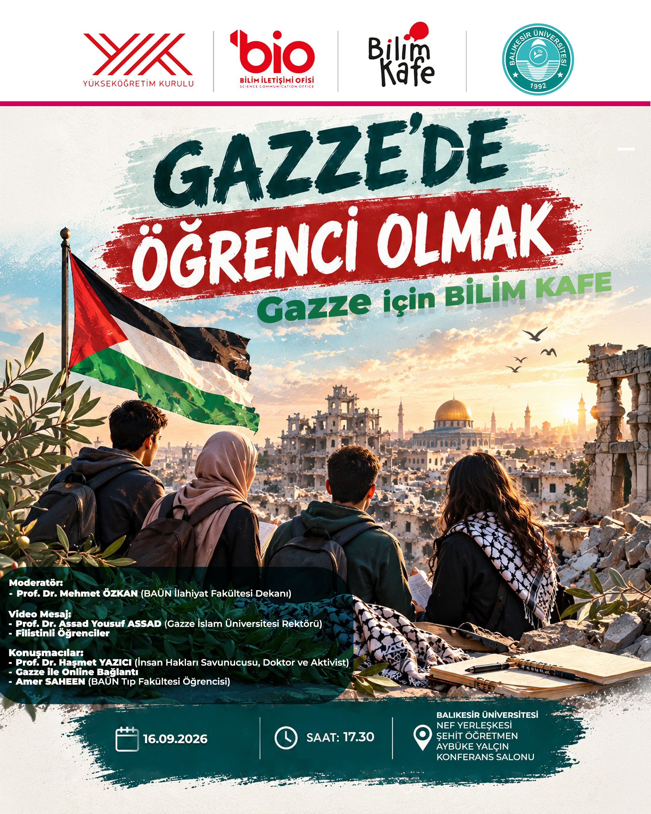 GAZZE'DE ÖĞRENCİ OLMAK GAZZE İÇİN BİLİM KAFE 