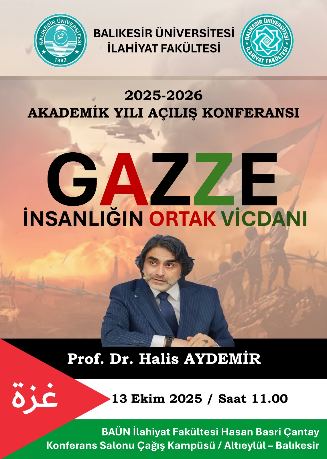 “Gazze İnsanlığın Ortak Vicdanı” konulu 2025-2026 Akademik Yılı Açılış Konferansı 