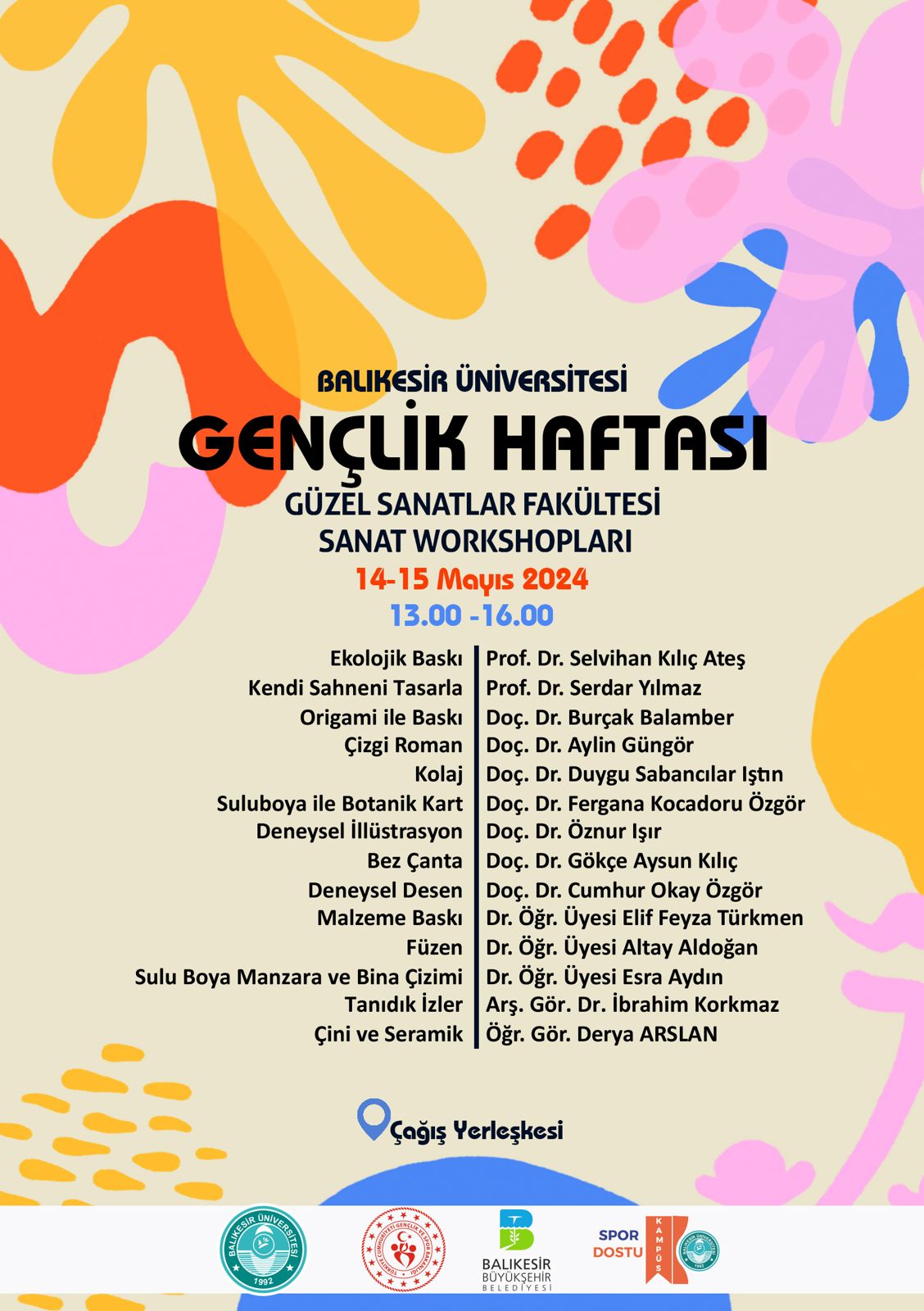 Ulusal Gençlik Haftası Sanat Atölyeleri
