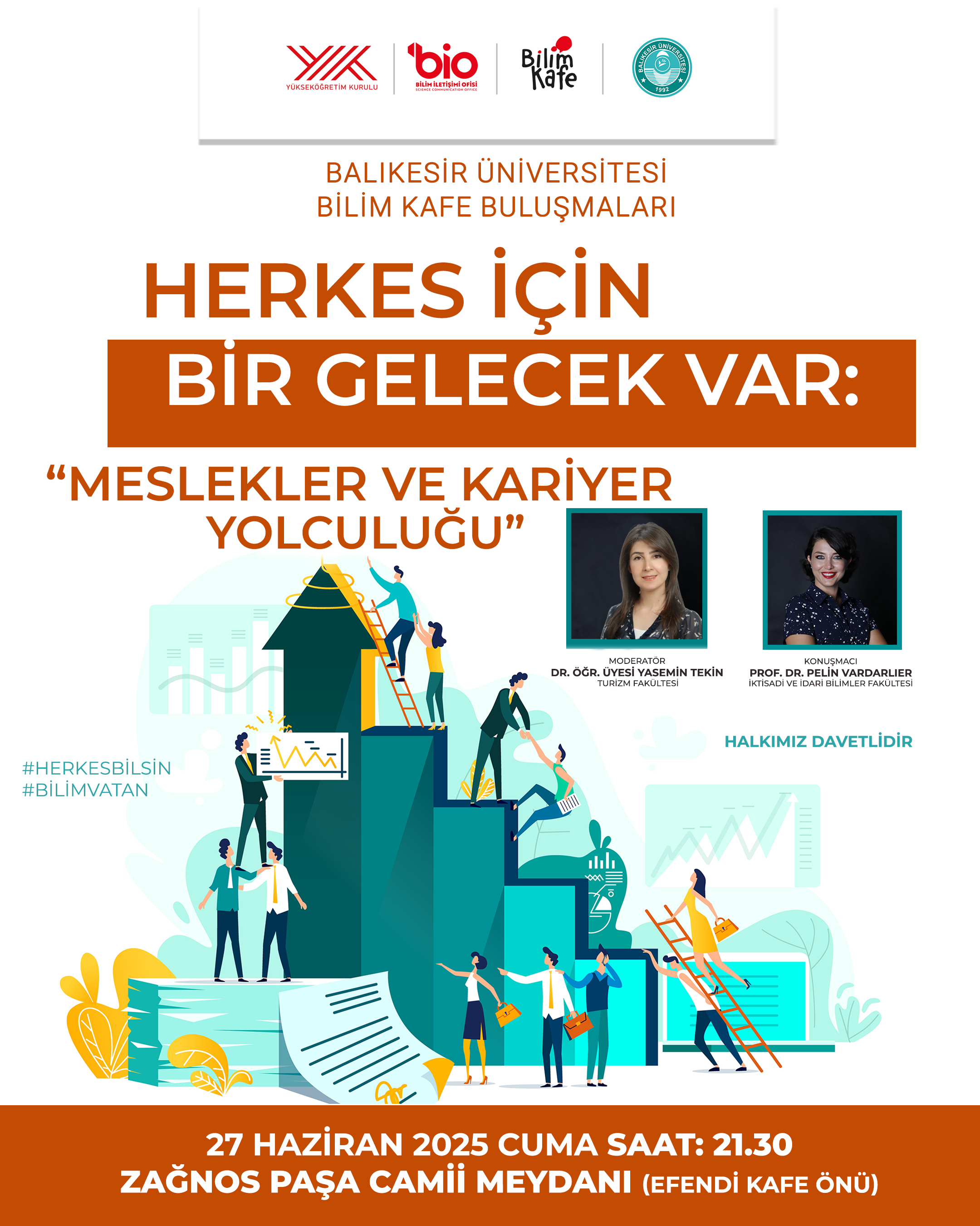 BAÜN Bilim Kafe Serisinin İlk Buluşması “Herkes İçin Bir Gelecek Var: “Meslekler ve Kariyer Yolculuğu