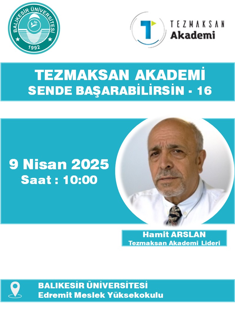 "SENDE BAŞARABİLİRSİN"