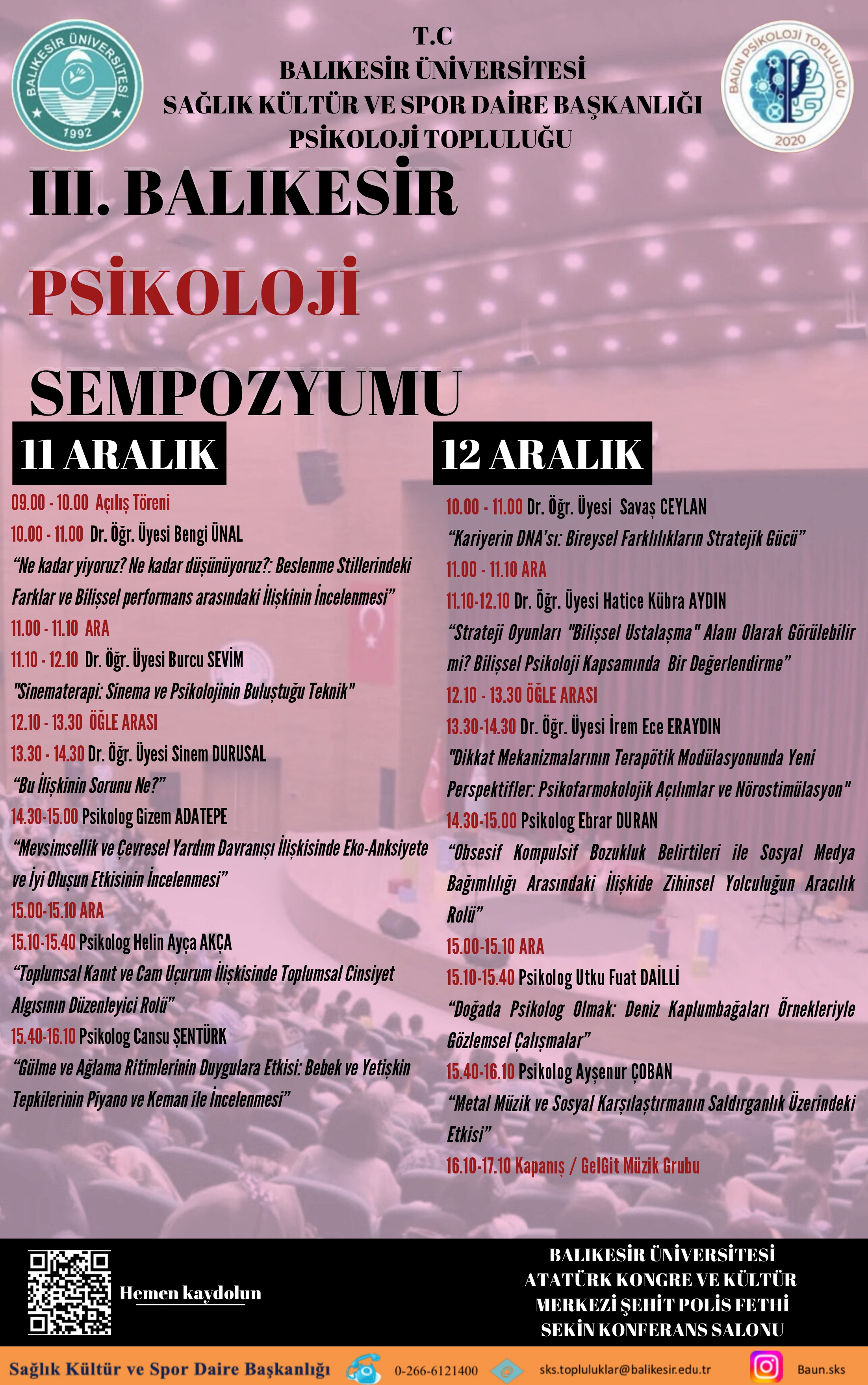 III. Balıkesir Psikoloji Sempozyumu