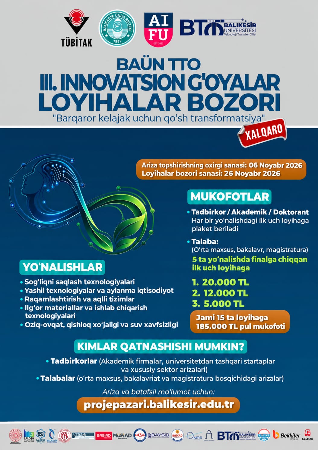 Baün tto III. Innovatsion g'oyalar Loyihalar Bozori