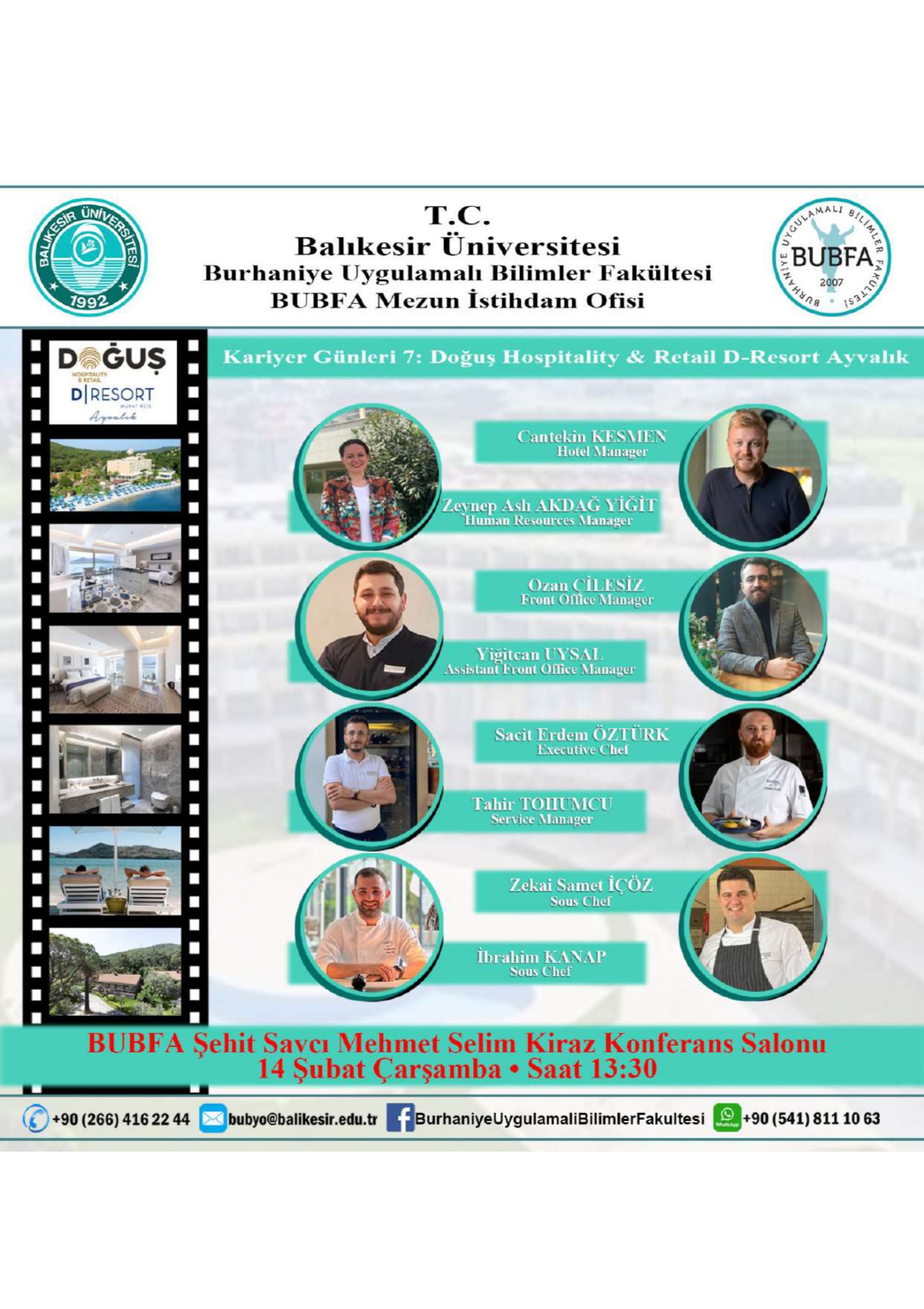 Kariyer Günler 7 Doğuş Hospitality & Retail D-Resort Ayvalık
