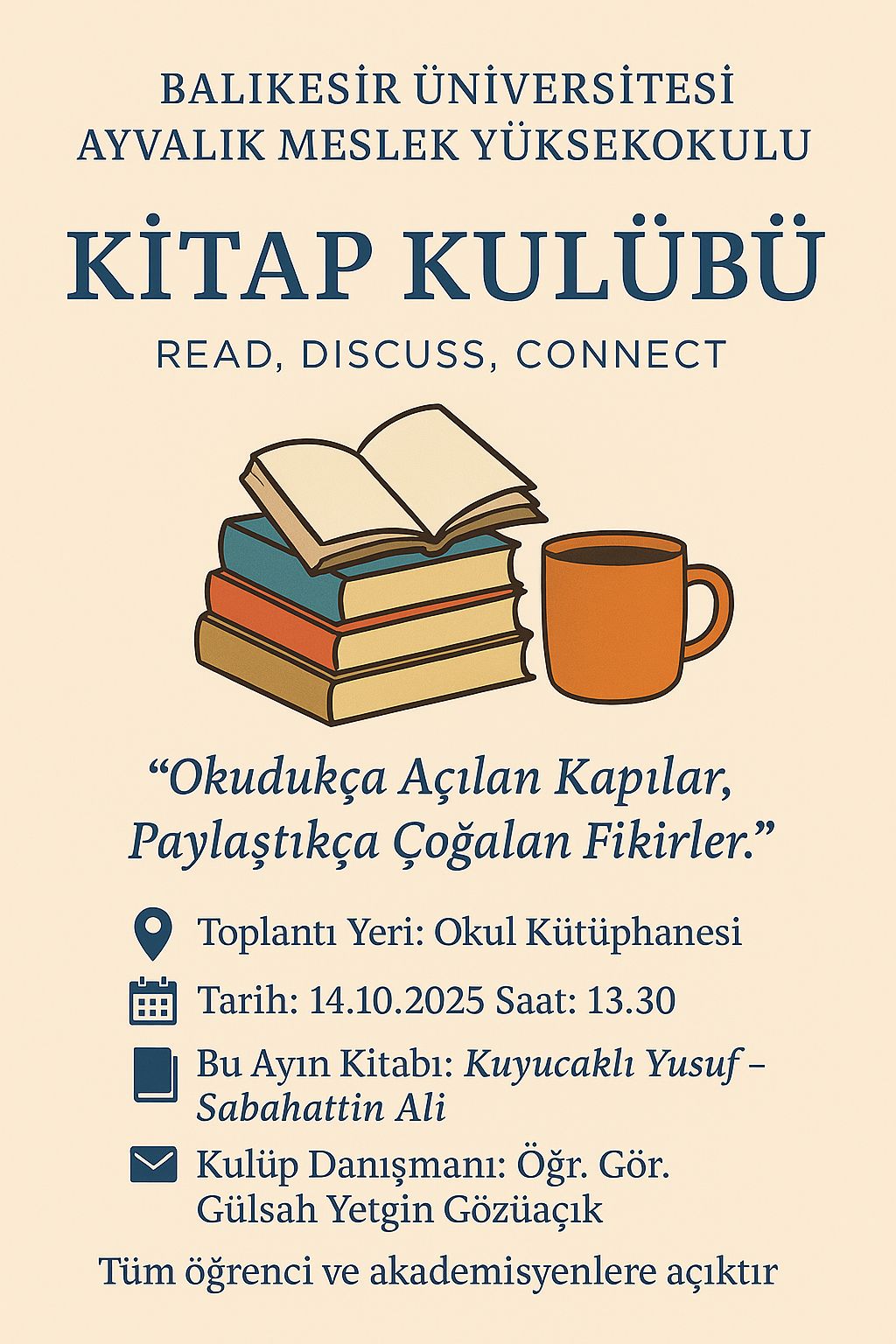 Balıkesir Üniversitesi Ayvalık Meslek Yüksekokulu Kitap Kulübü