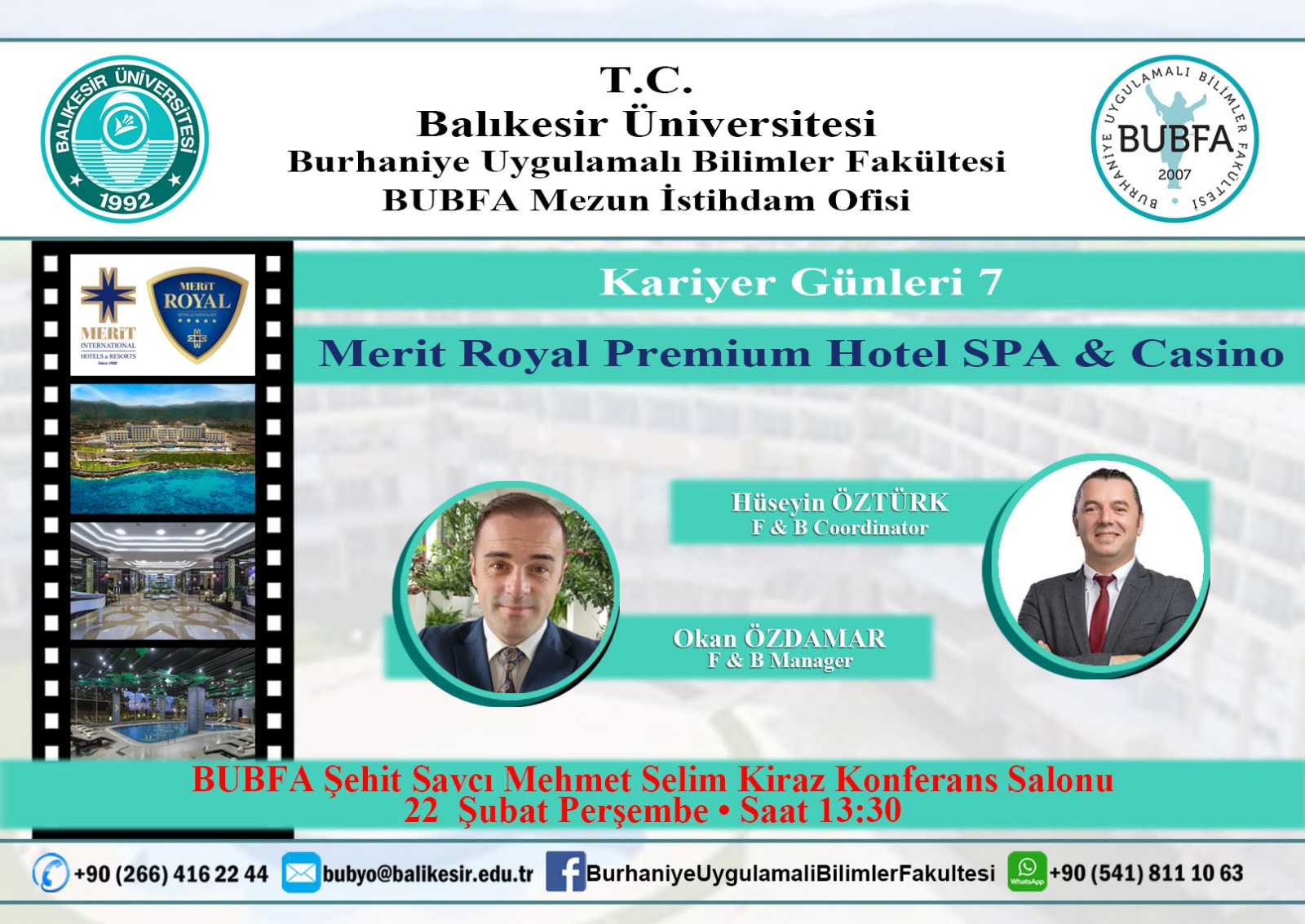 Kariyer Günleri 7: Merit Royal Premium Hotel SPA&Casino