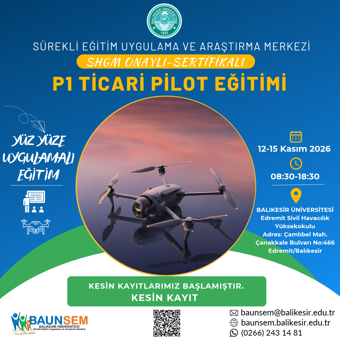 P1 TİCARİ PİLOT EĞİTİMİ