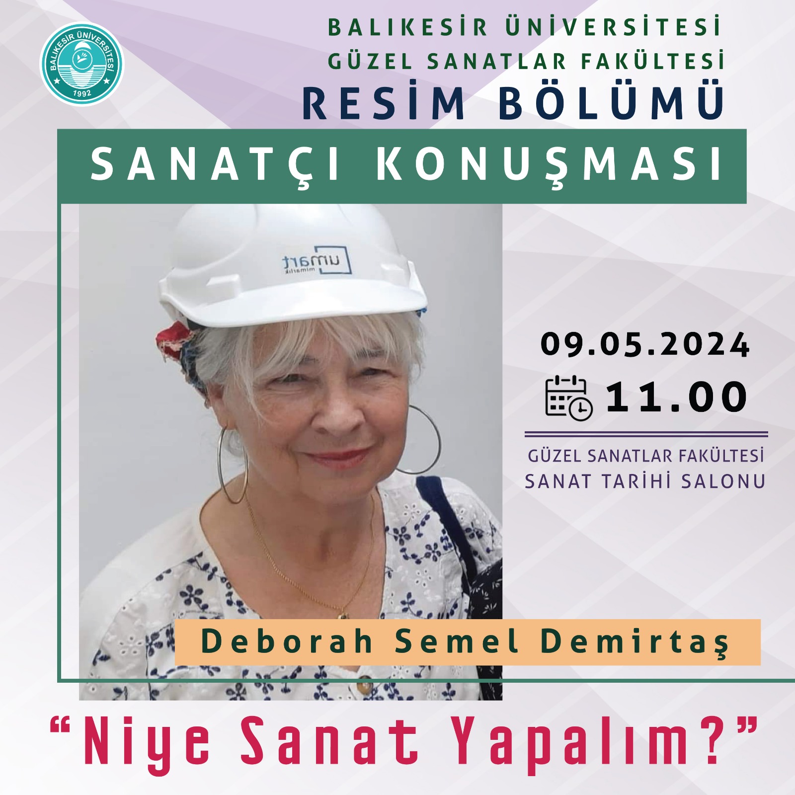 Sanatçı Konuşması Deborah Semel Demirtaş