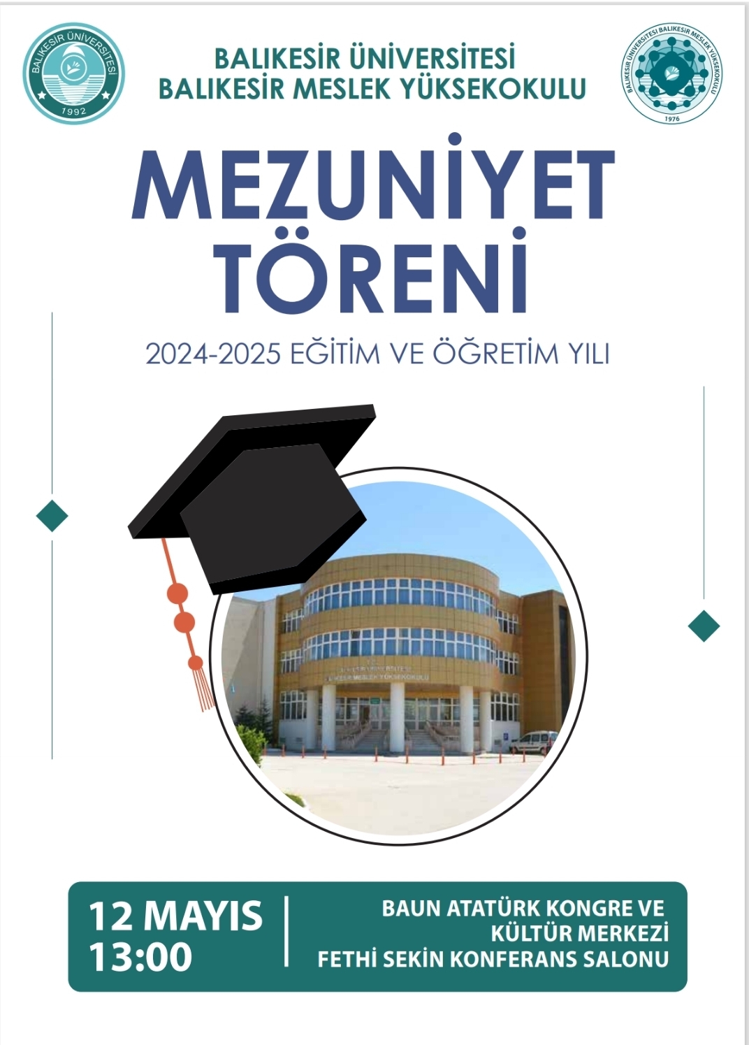 Balıkesir Meslek Yüksekokulu Mezuniyet Töreni