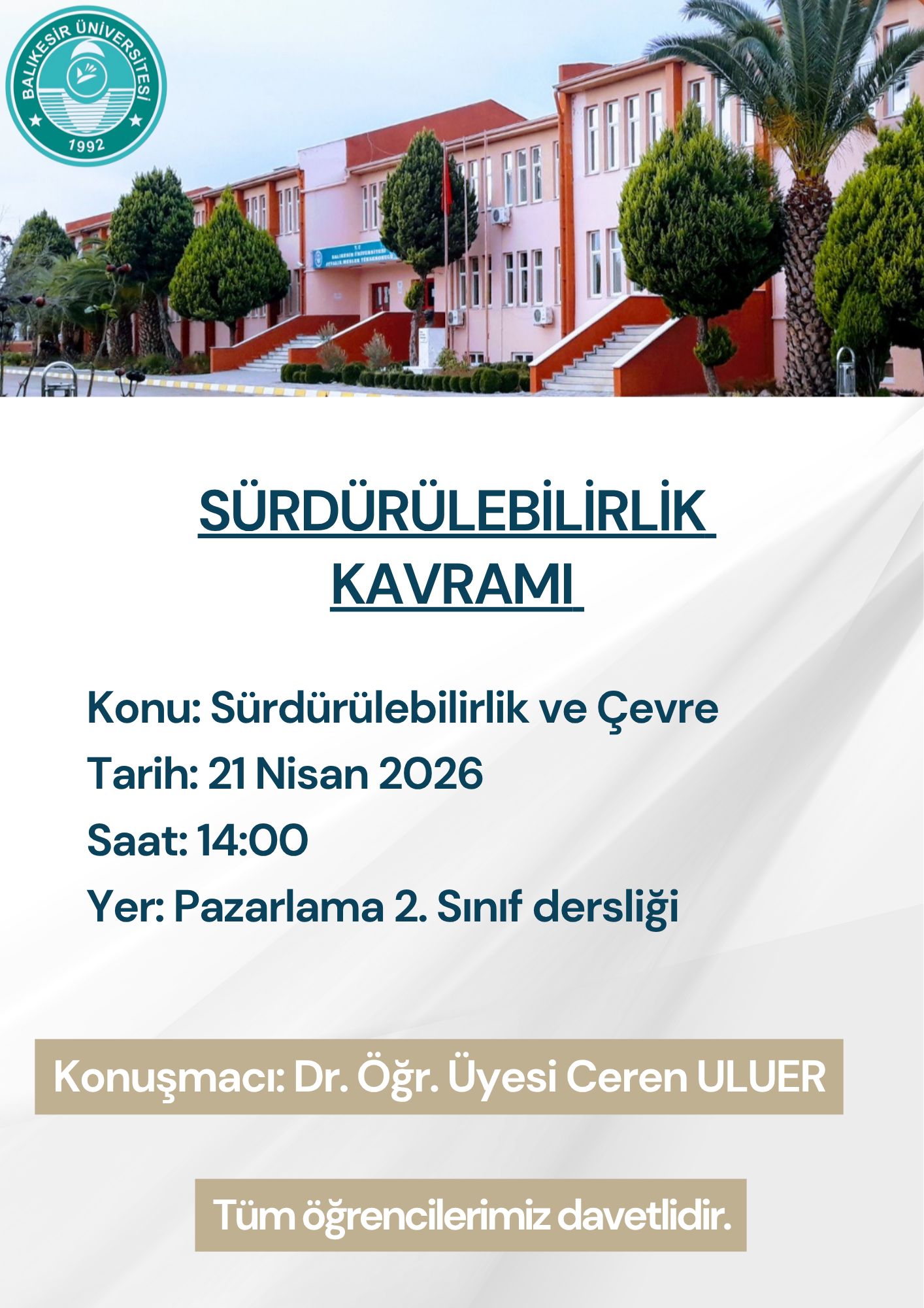 Sürdürülebilirlik ve Çevre
