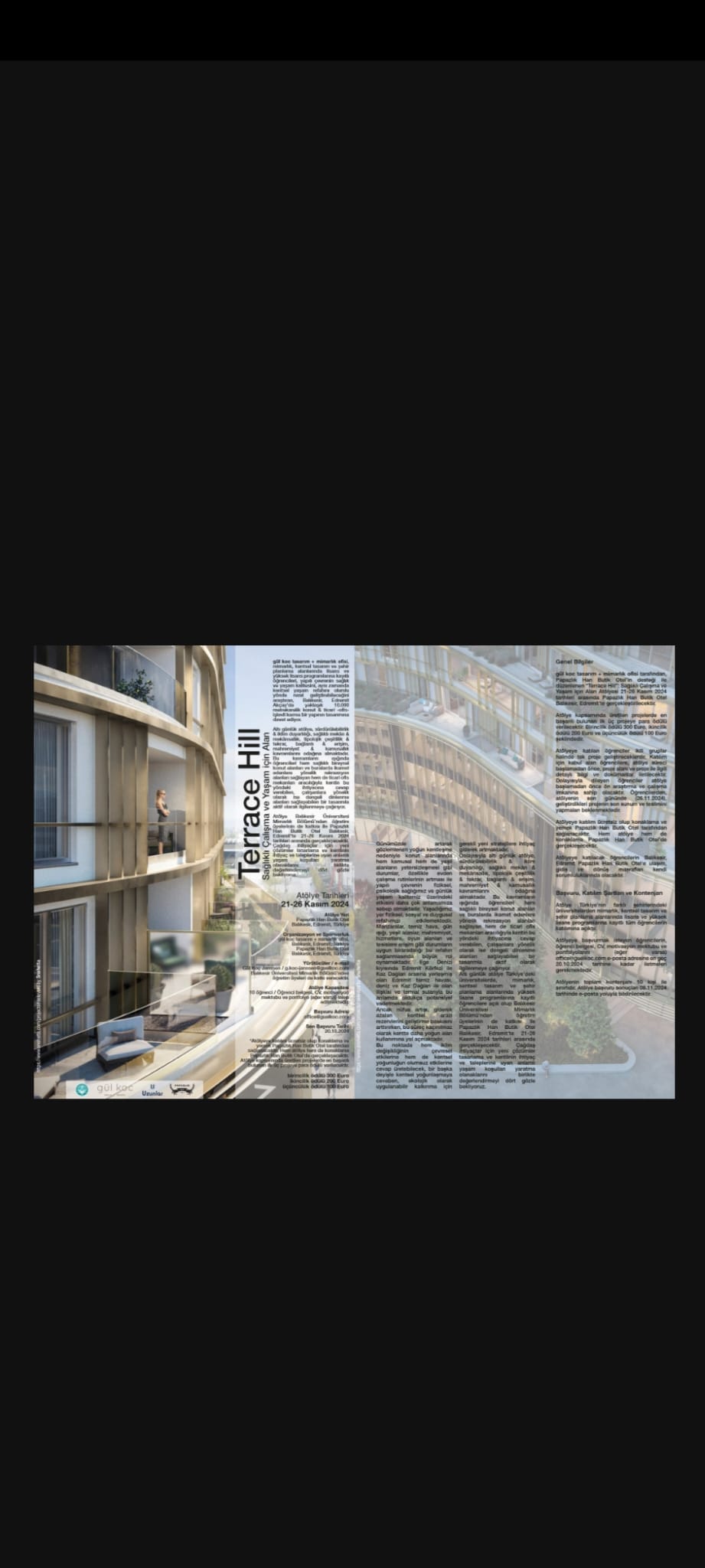 Terrace Hill Sağlıklı Çalışma ve Yaşam İçin Alan Atölyesi 
